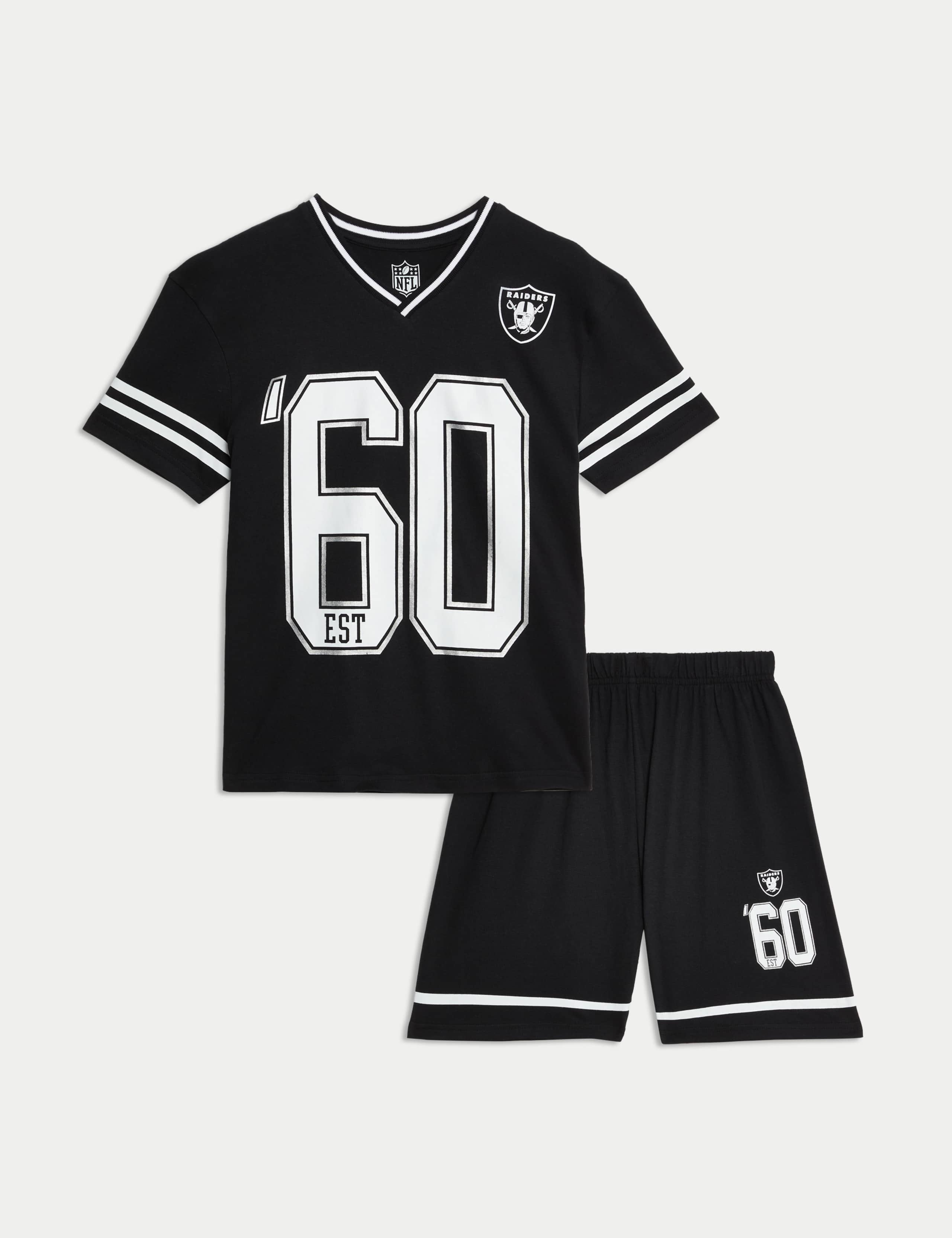 Pure Cotton NFL Raiders Pyjamas (6-16 Yrs)