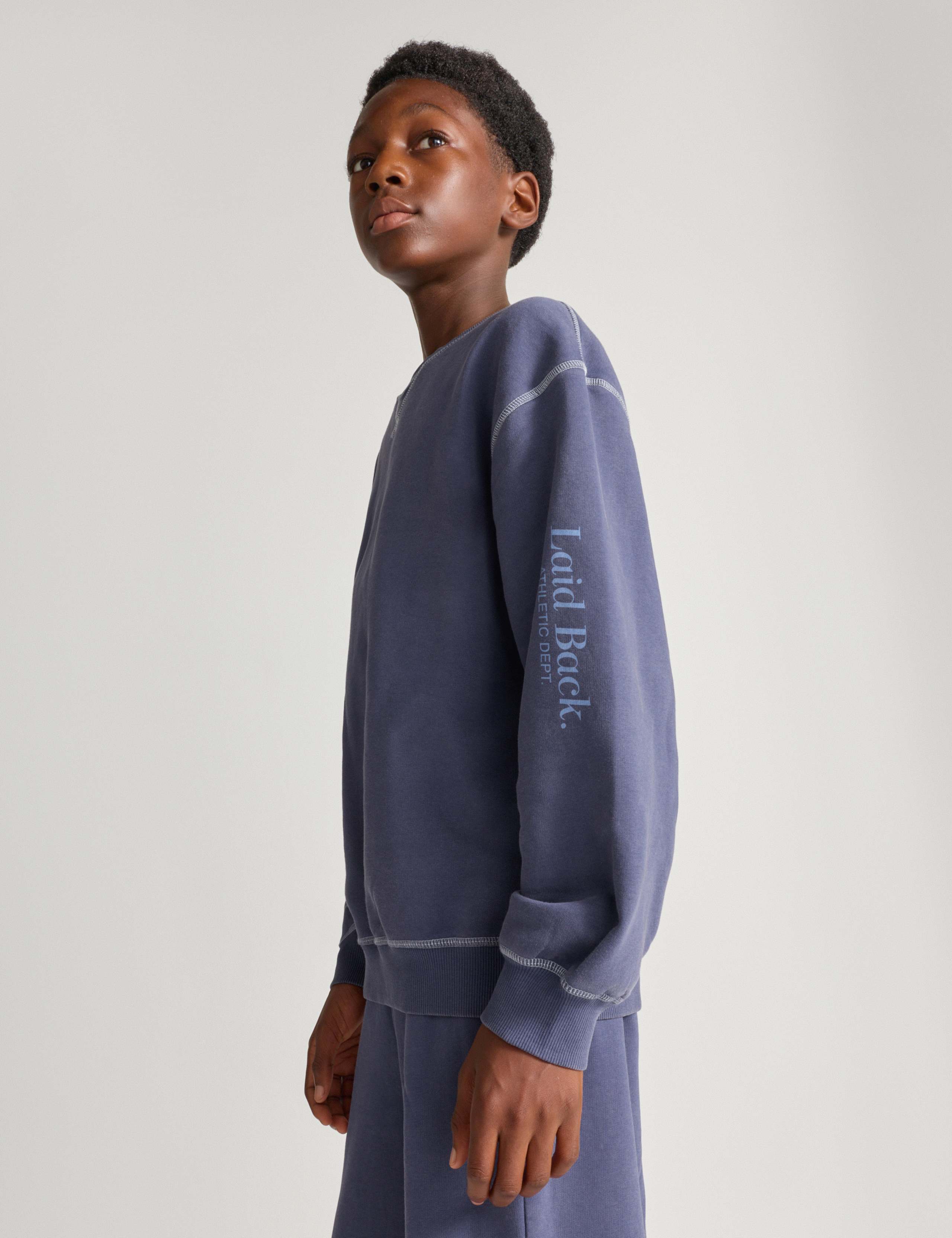 Cotton Rich Acid Wash Crew Neck Pyjama Top (6-16 Yrs)