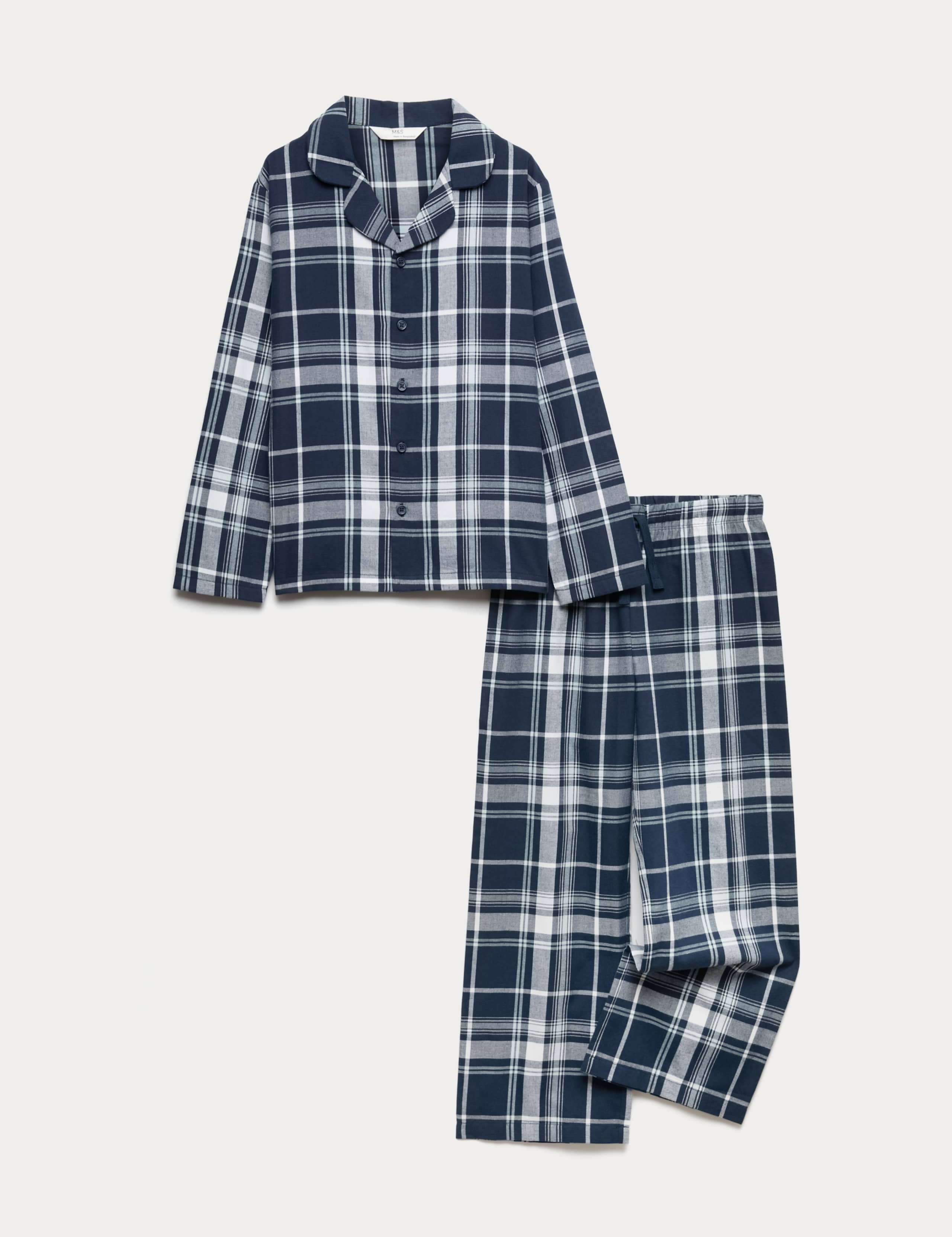 Pure Cotton Checked Pyjamas (6-16 Yrs)