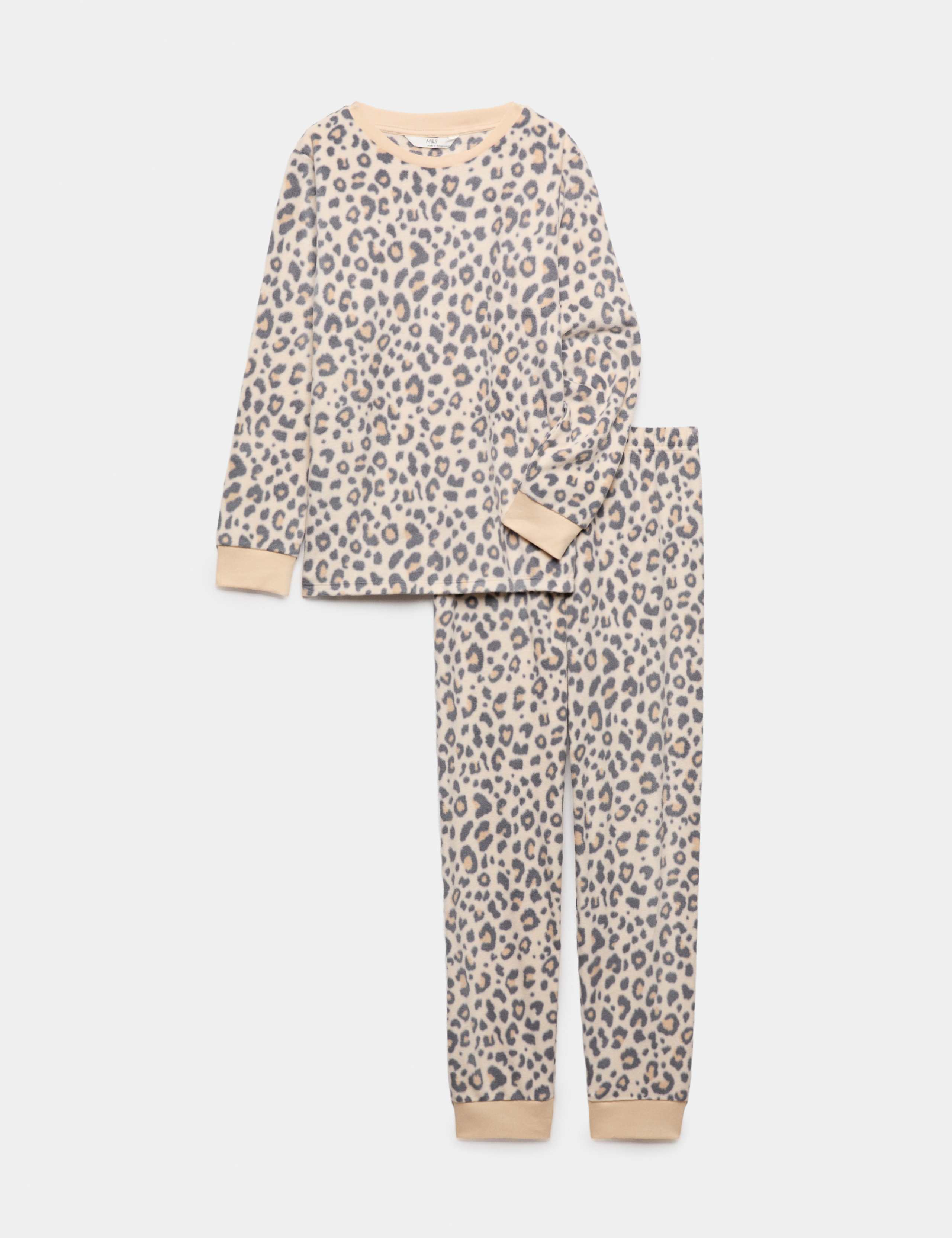 Kids' Fleece Leopard Print Pyjamas (1-16 Yrs)