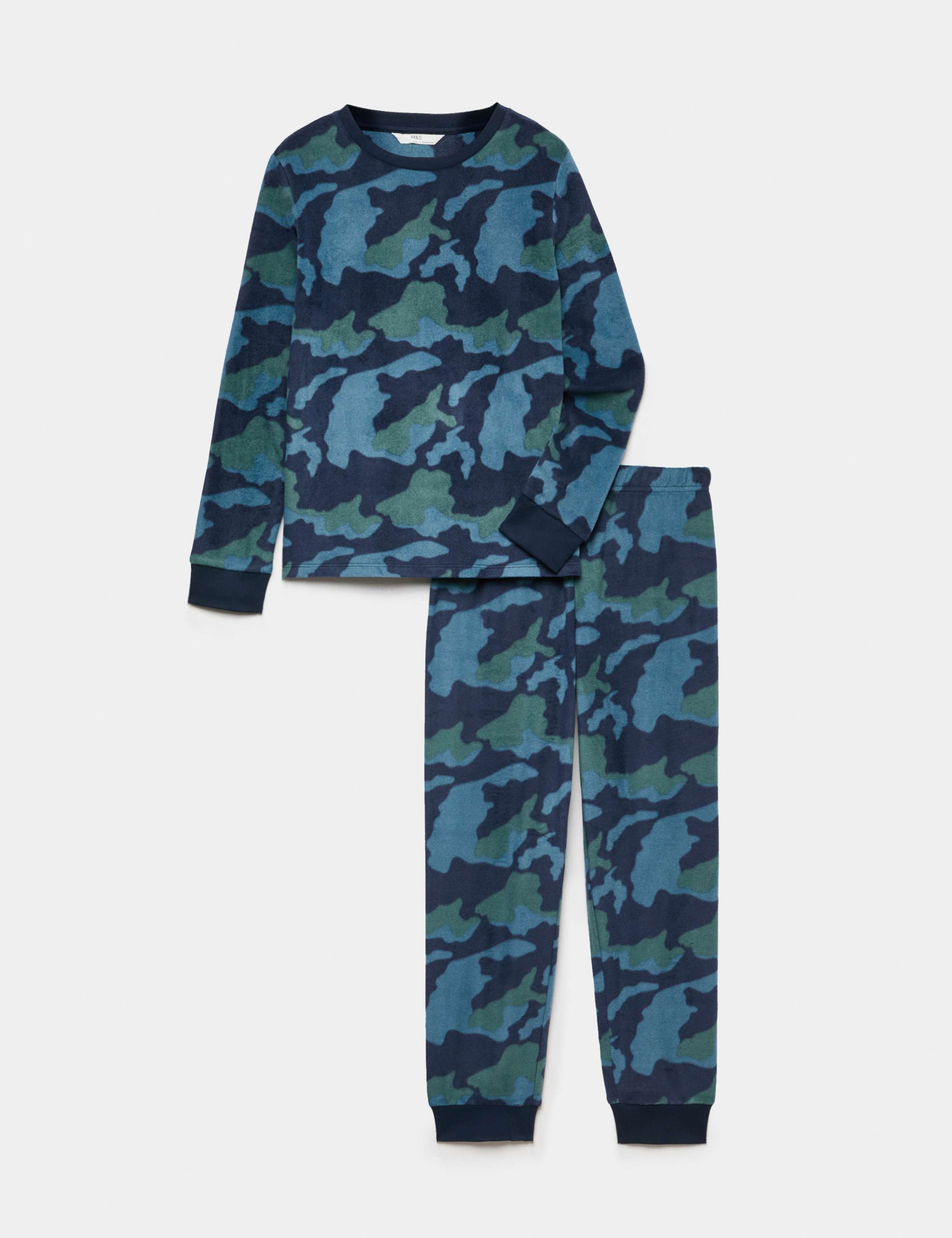 Kids' Camouflage Fleece Pyjamas (1-16 Yrs)
