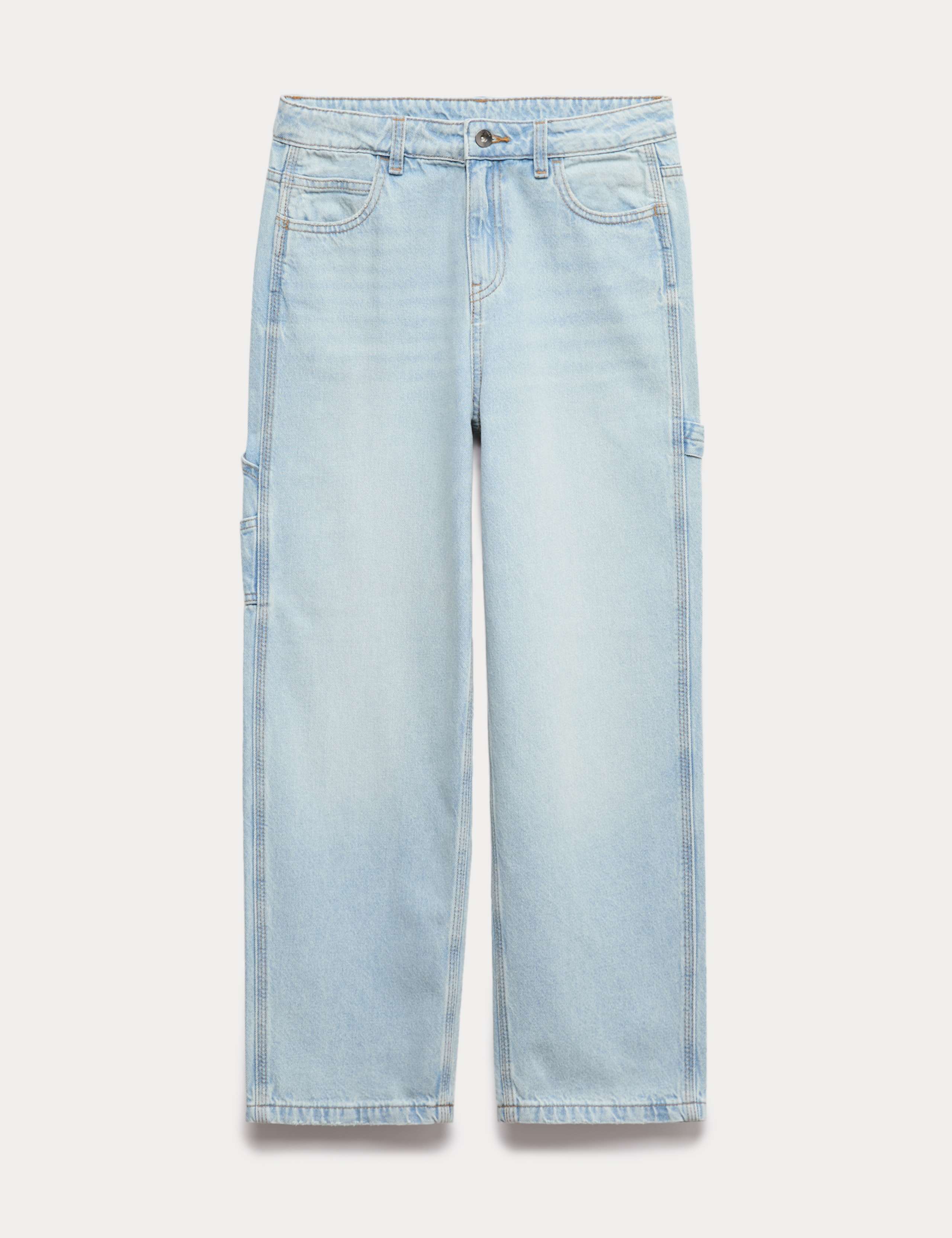 Relaxed Pure Cotton Carpenter Jeans (6-16 Yrs)