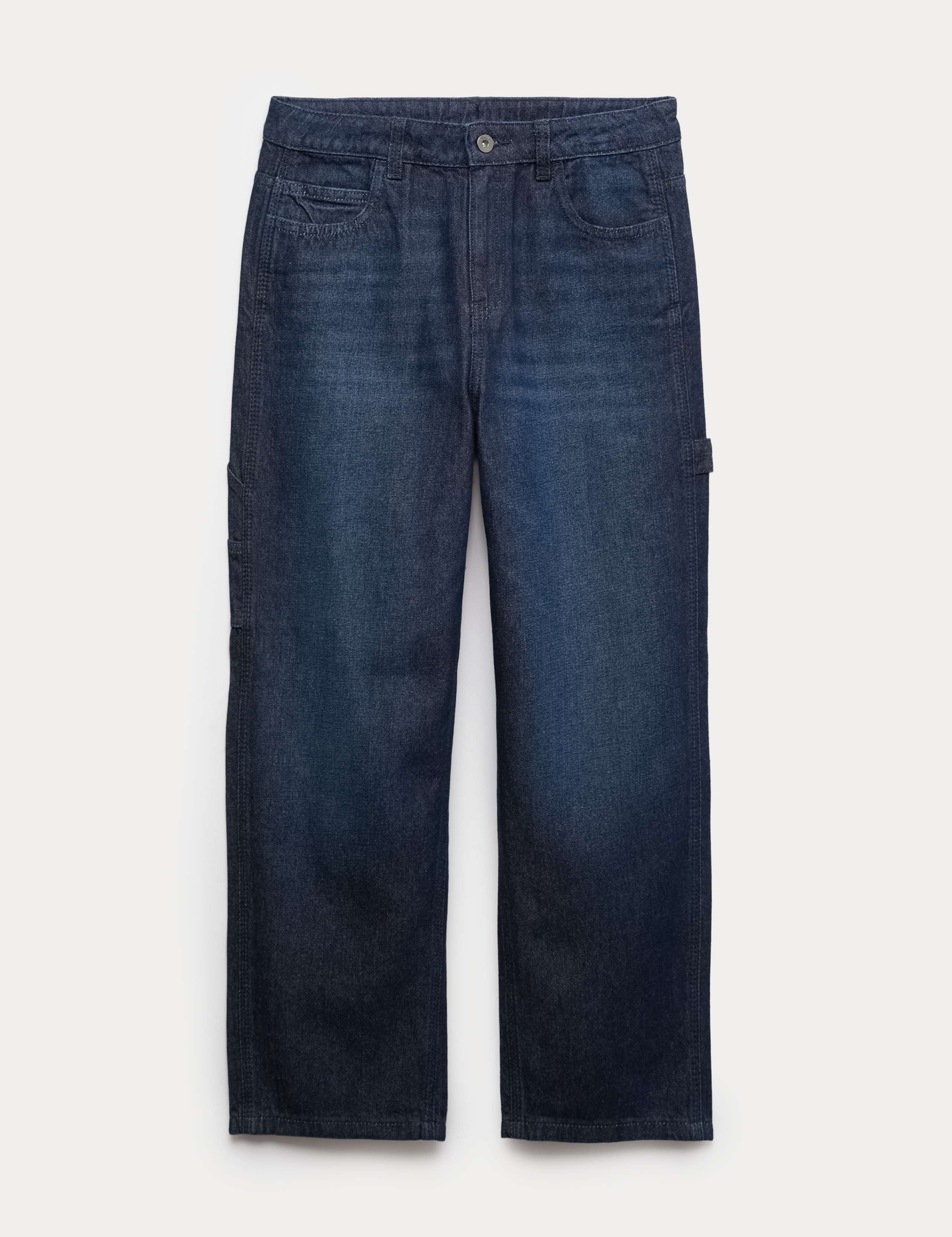 Relaxed Pure Cotton Carpenter Jeans (6-16 Yrs)