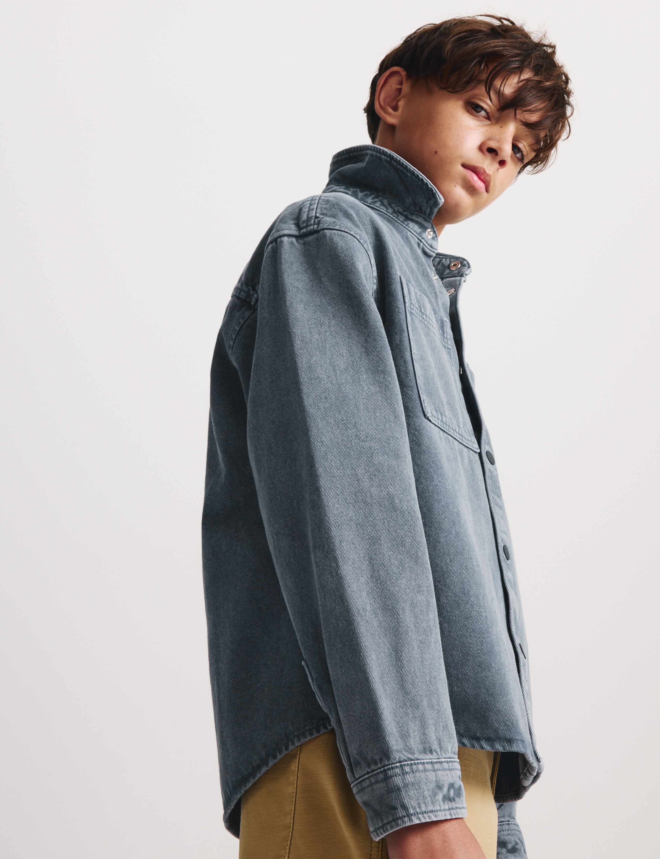 Pure Cotton Denim Shirt (6-16 Yrs)