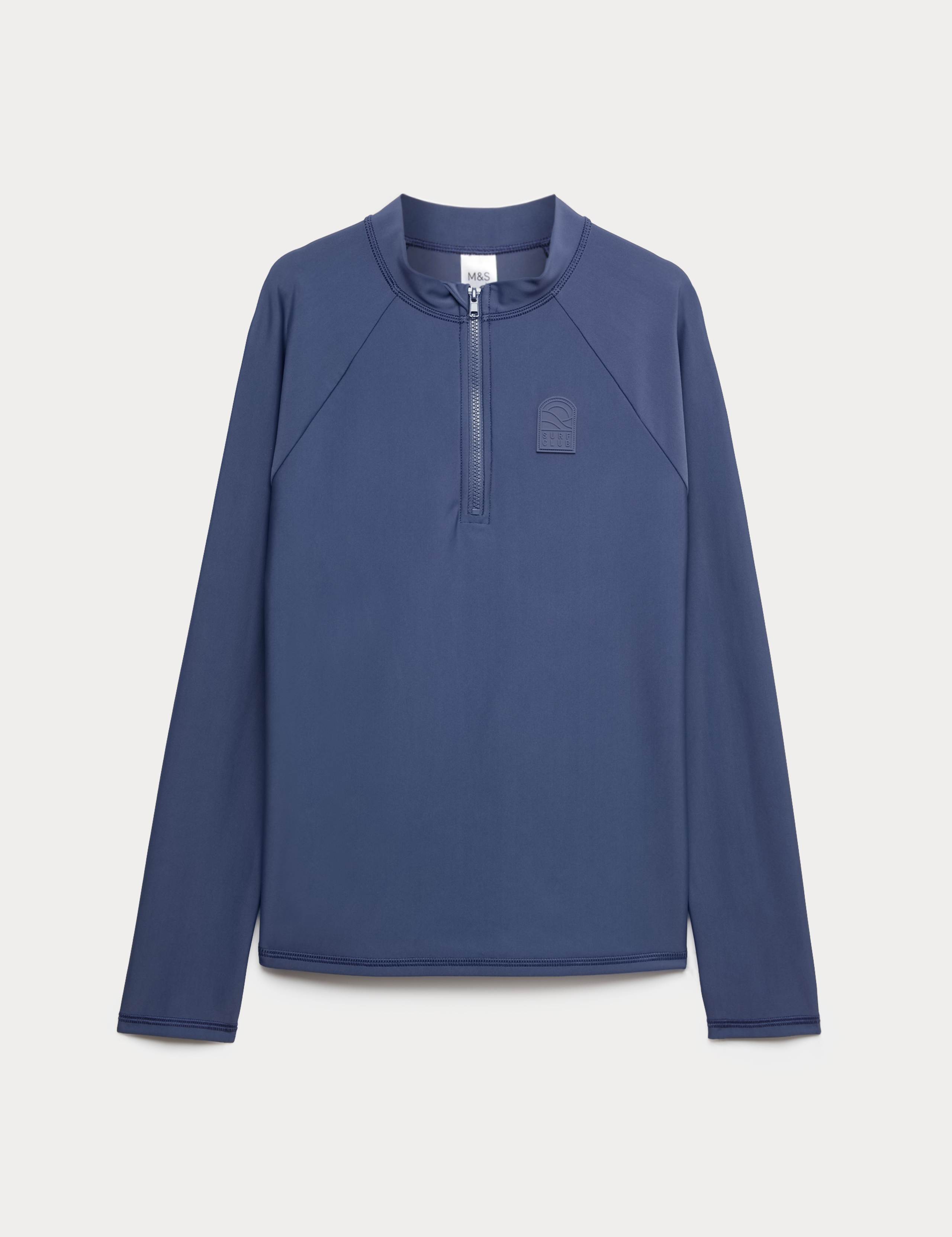 Long Sleeve Round Neck Rash Vest (6-16 Yrs)