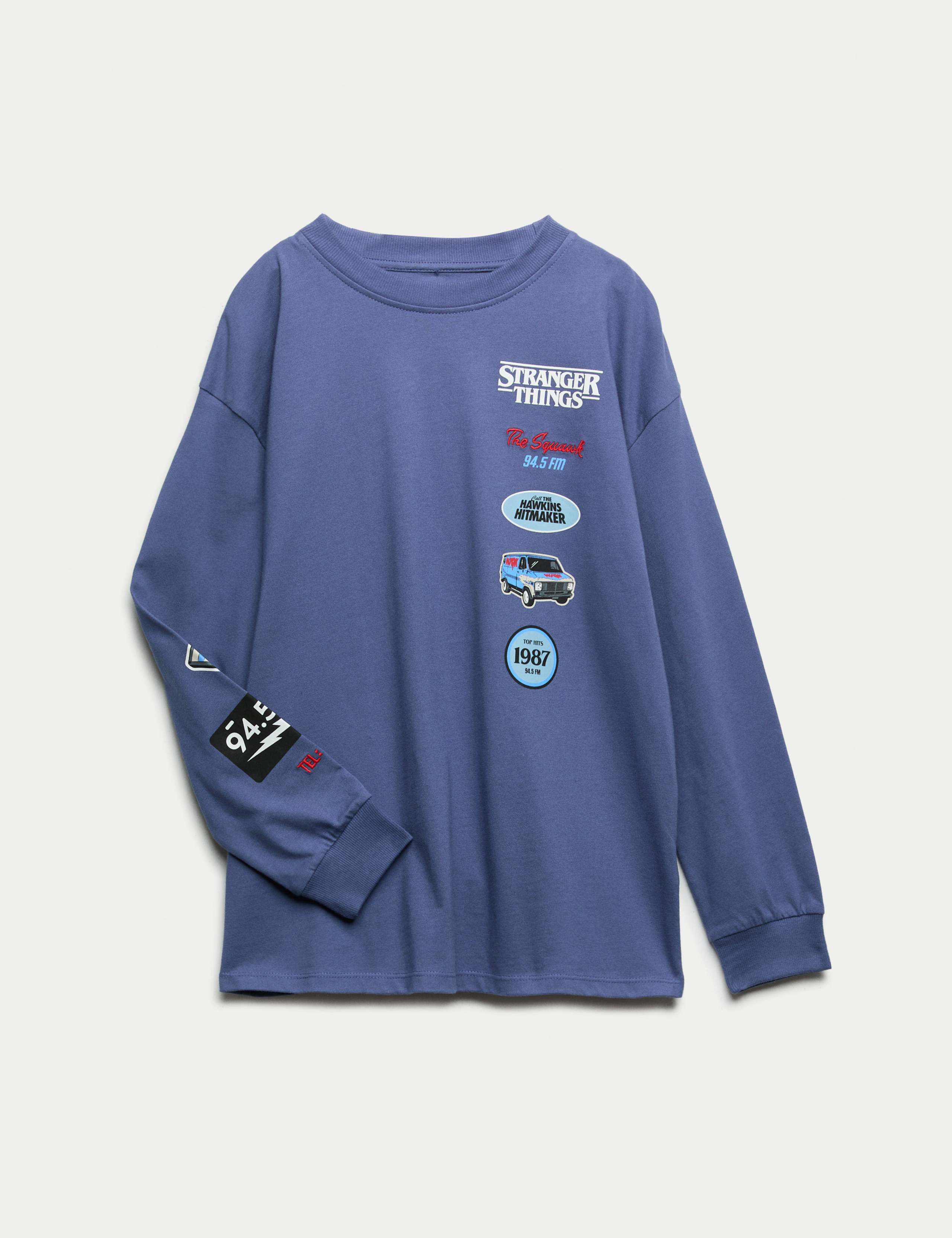Pure Cotton Stranger Things™ Graphic Top (6-16 Years)
