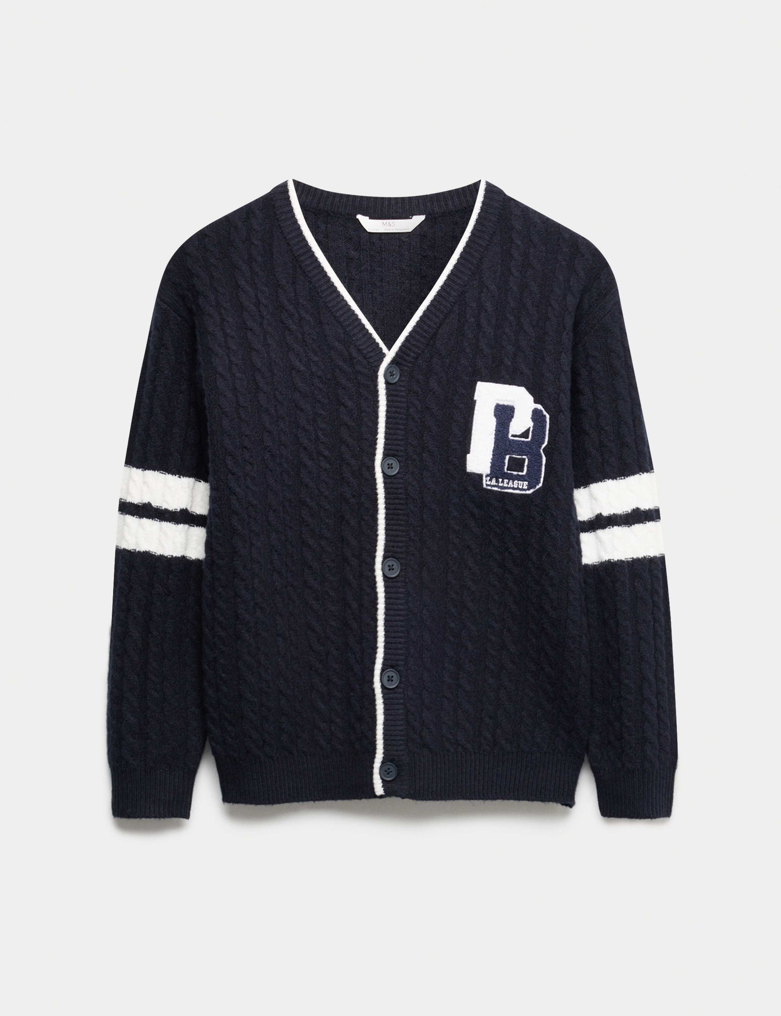 Cotton Blend Knitted Cardigan (6-16 Yrs)
