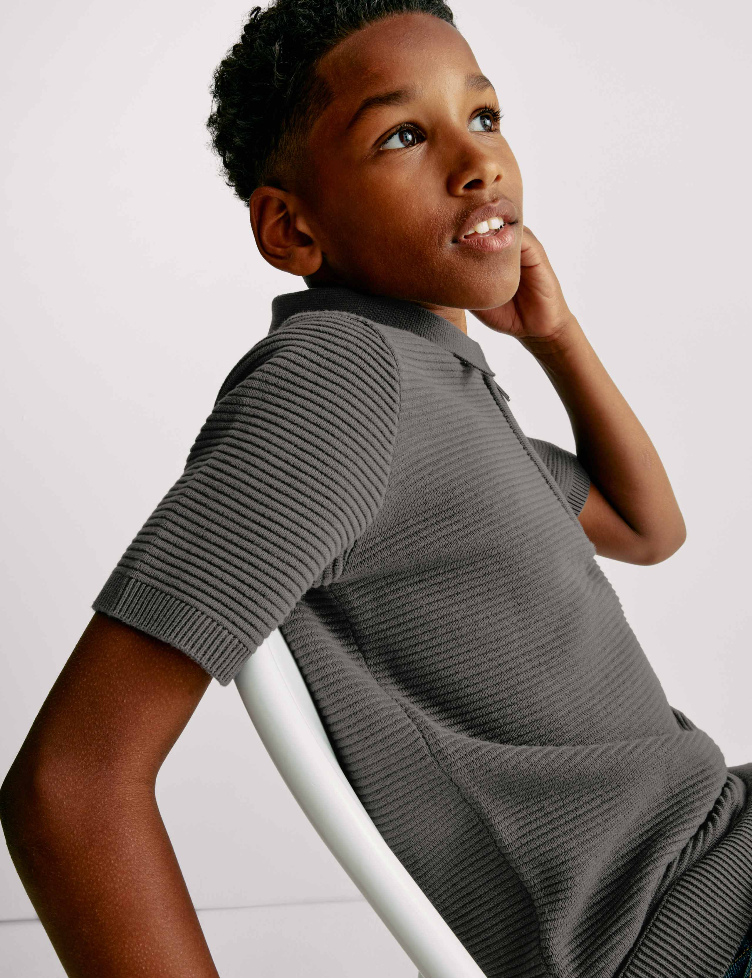 Pure Cotton Knitted Polo Shirt (6-16 Yrs)