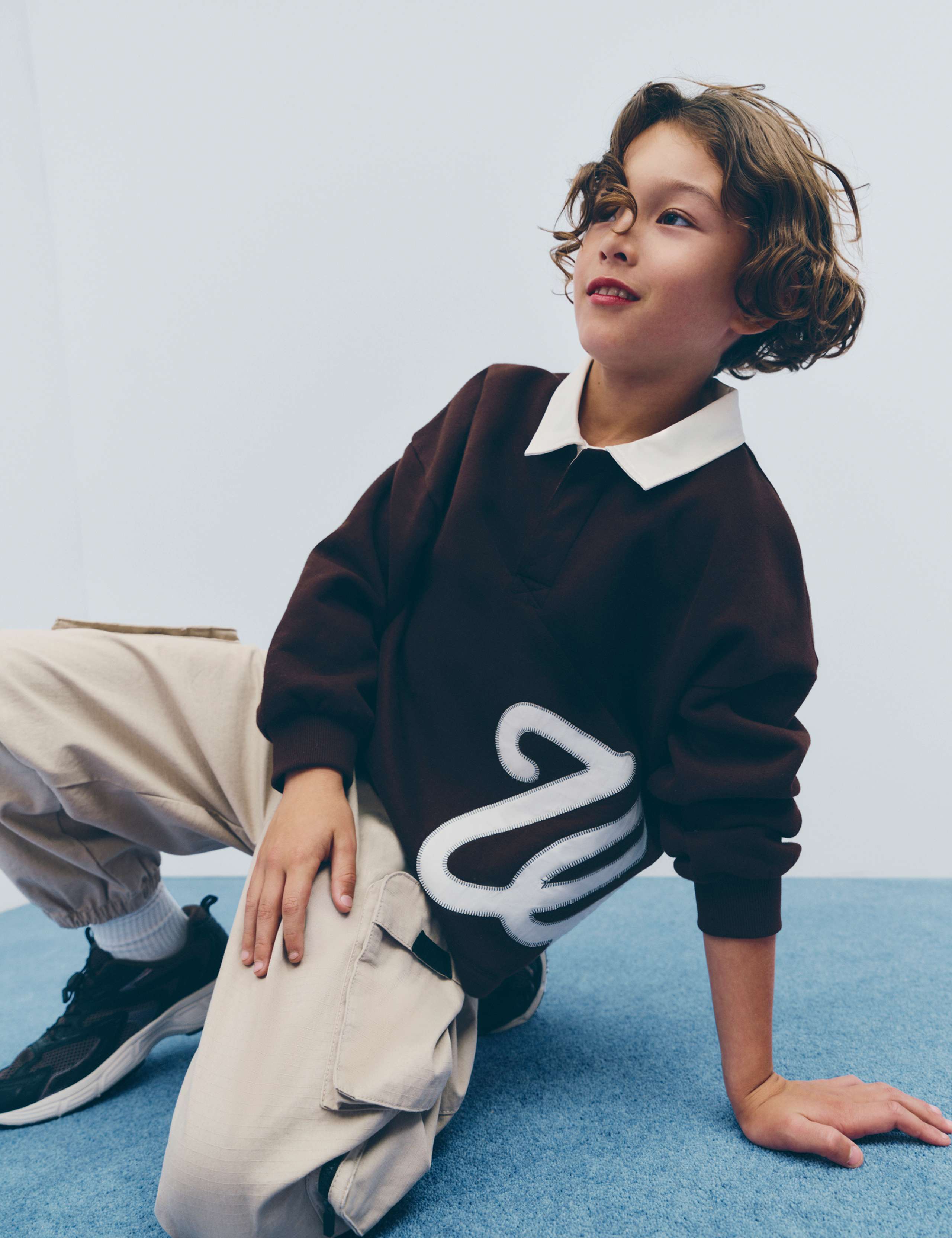 Cotton Rich Rugby Sweatshirt (6-16 Yrs)