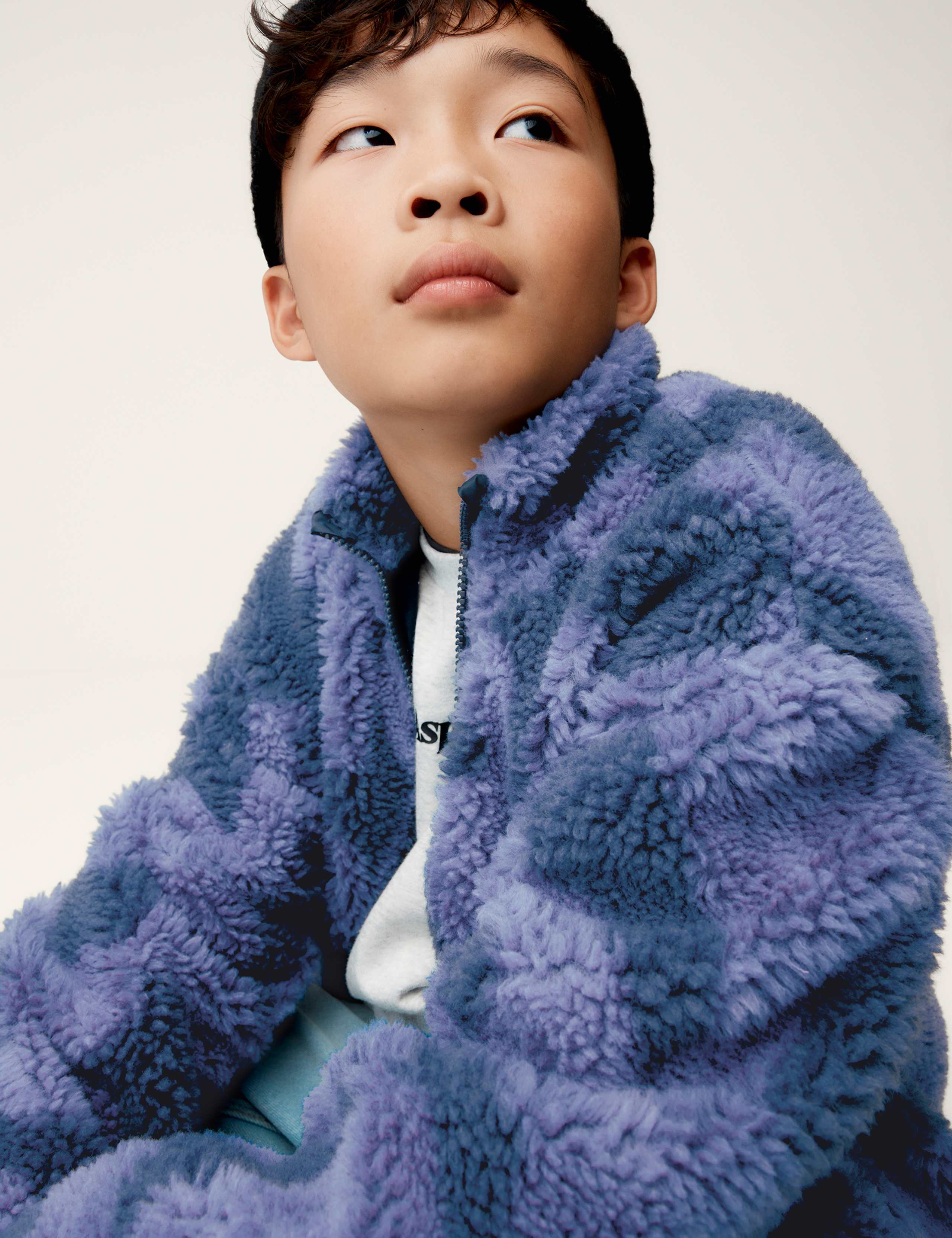 Borg Patterned Jacket (6-16 Yrs)