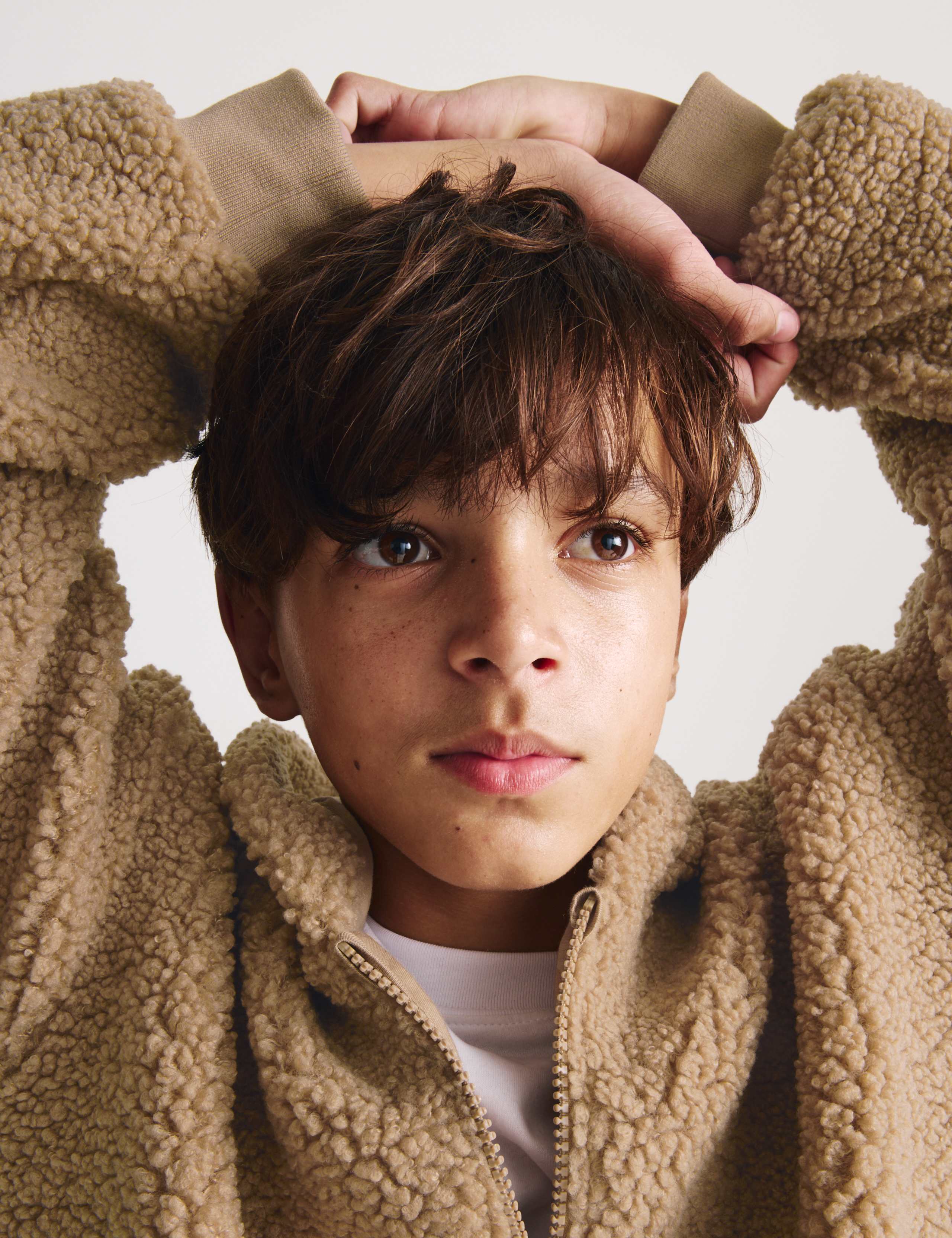 Borg Hooded Zip Jacket (6-16 Yrs)