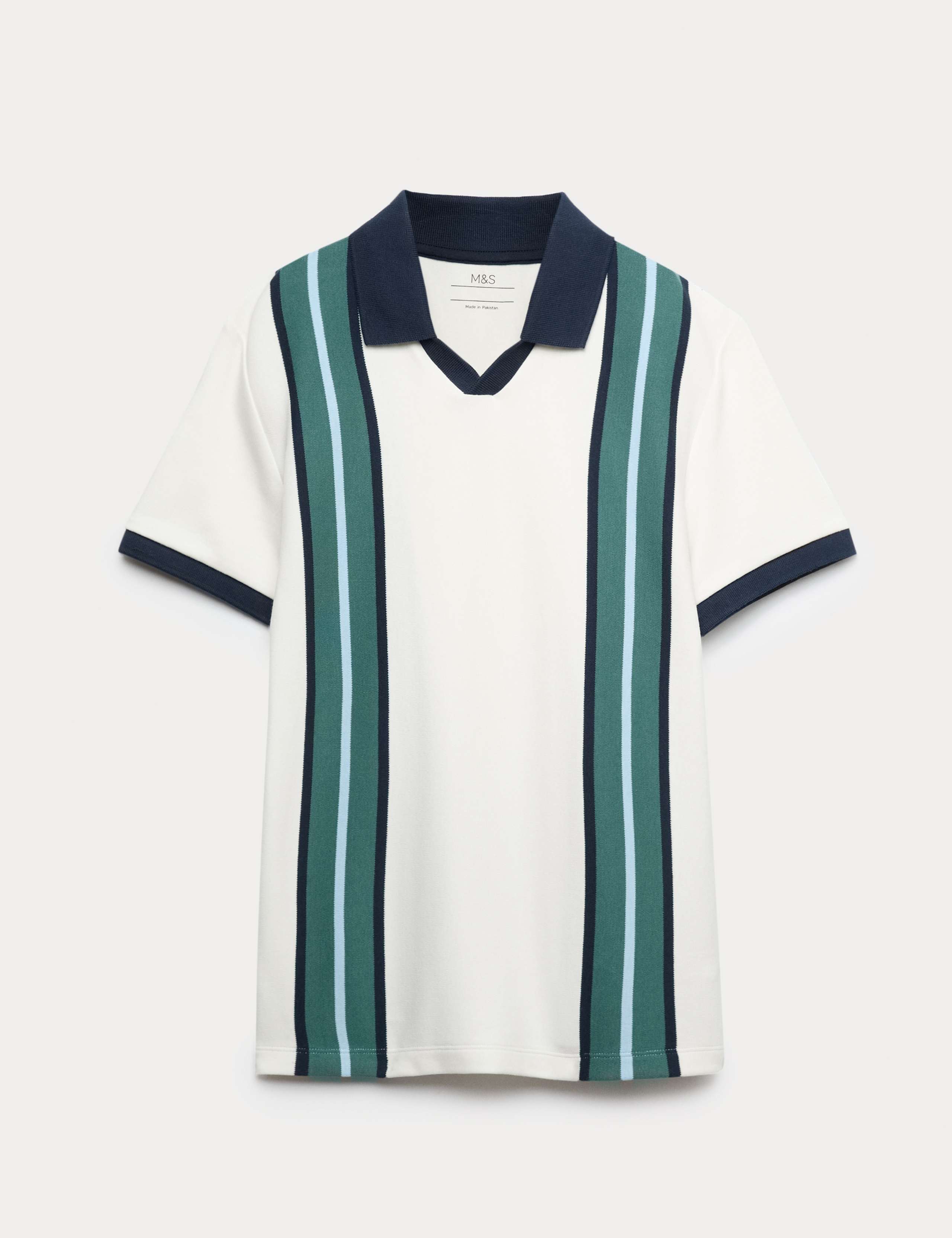 Pure Cotton Striped Polo Shirt (6-16 Yrs)
