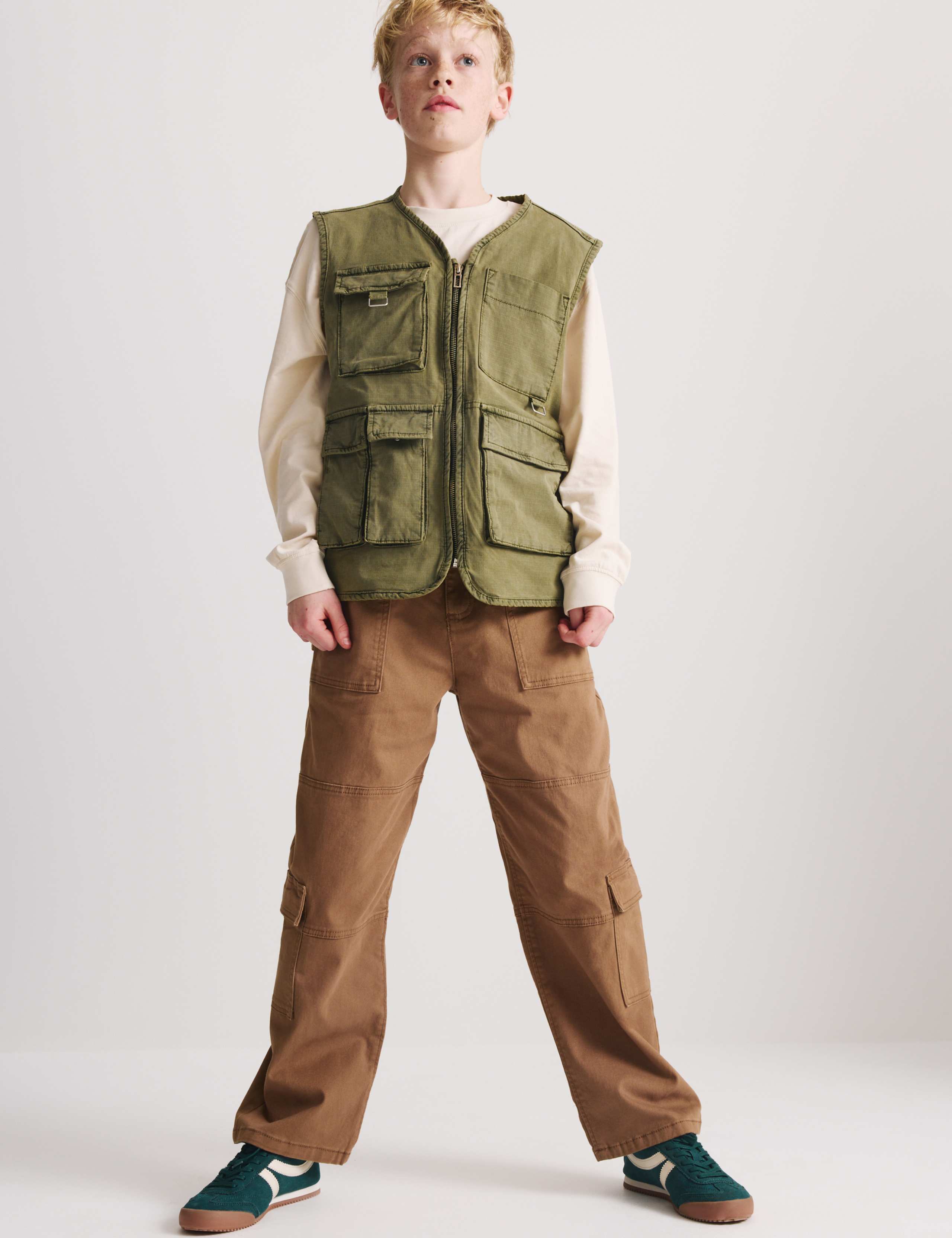 Cotton Rich Cargo Trousers (6-16 Years)