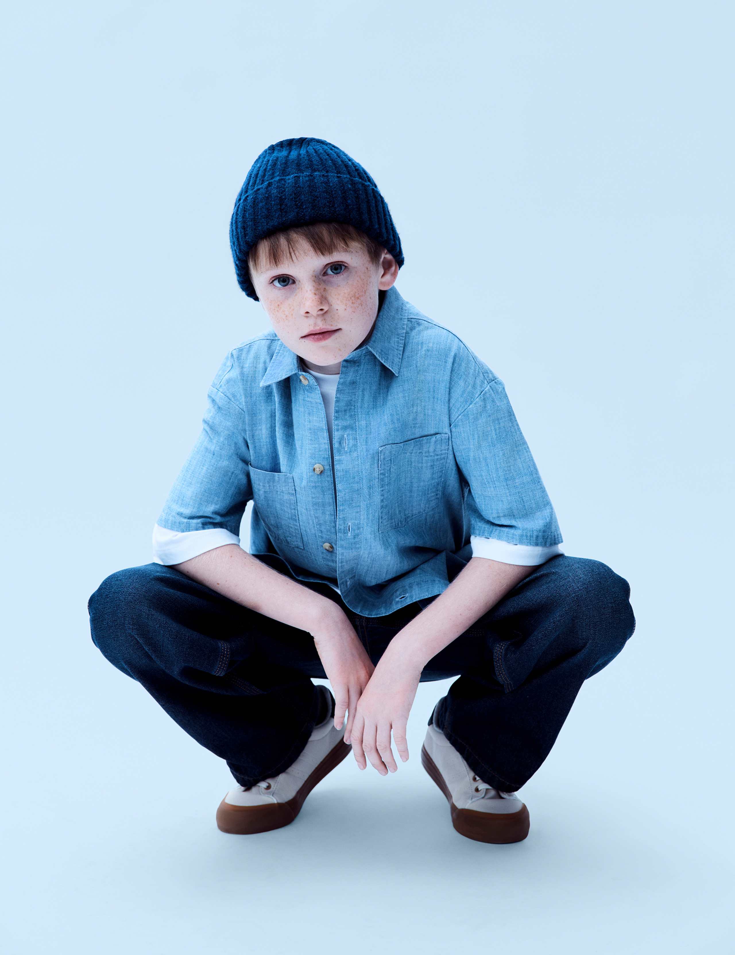 Pure Cotton Chambray Shirt (6-16 Yrs)