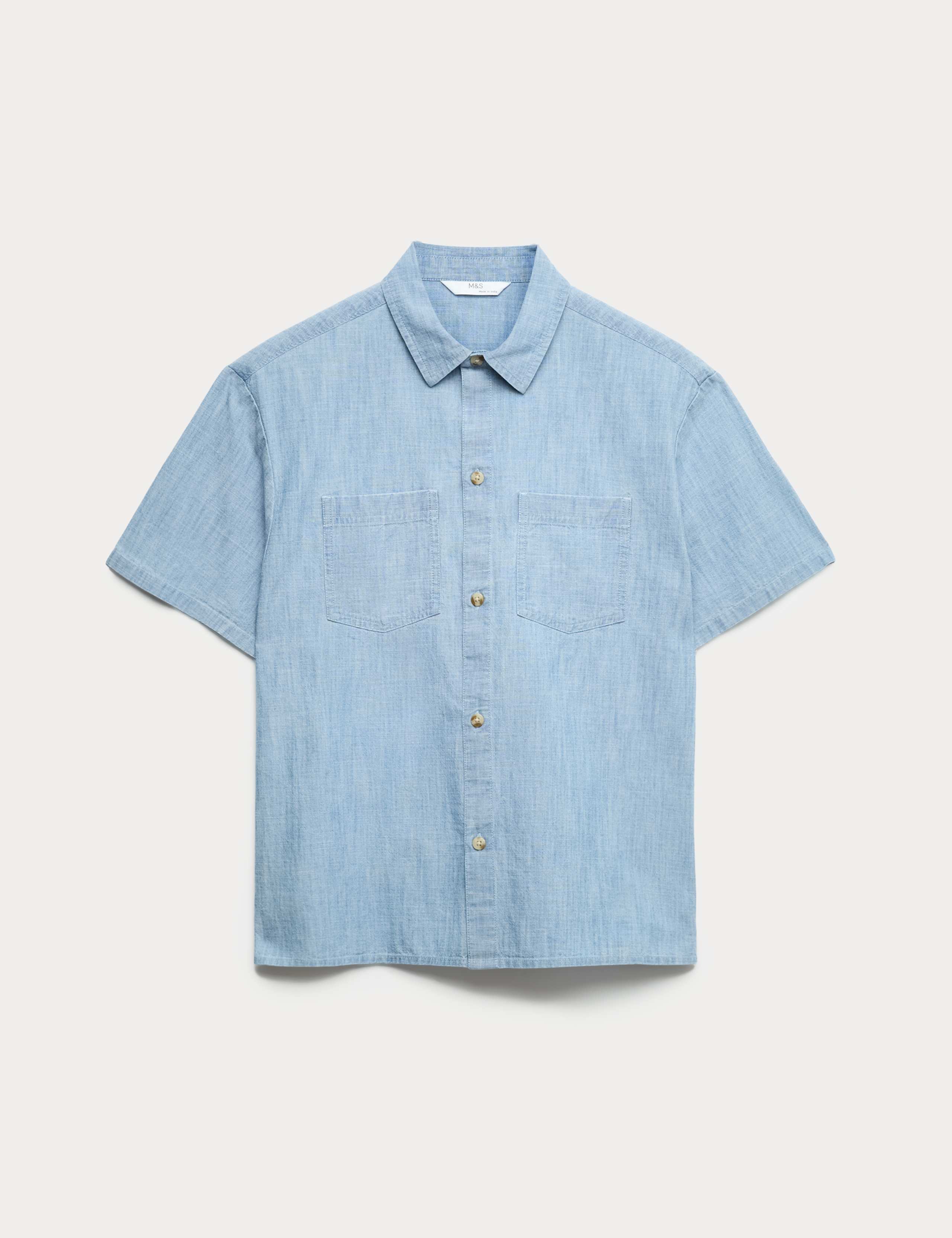 Pure Cotton Chambray Shirt (6-16 Yrs)