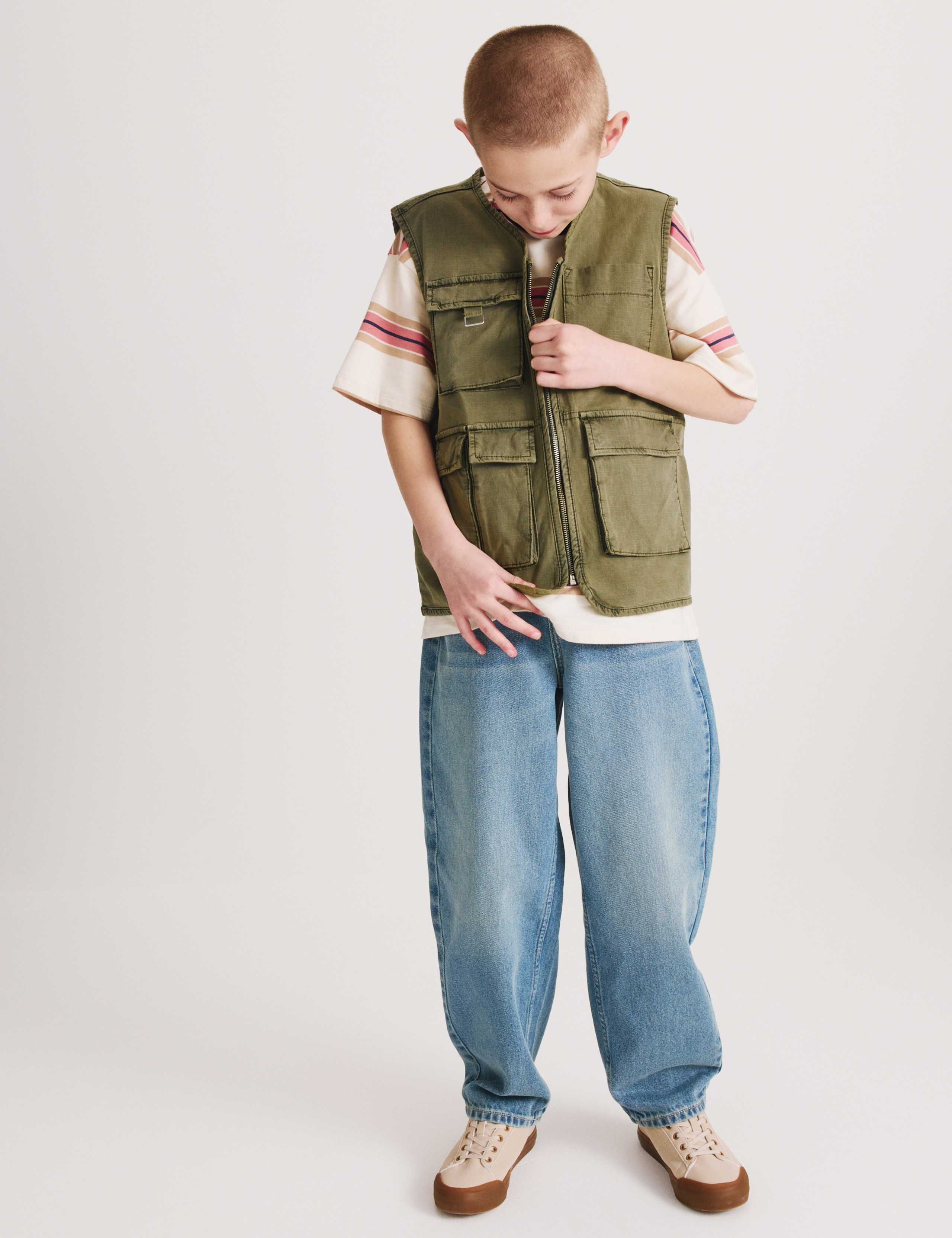 Cotton Rich Fisherman Utility Gilet (6-16 Yrs)