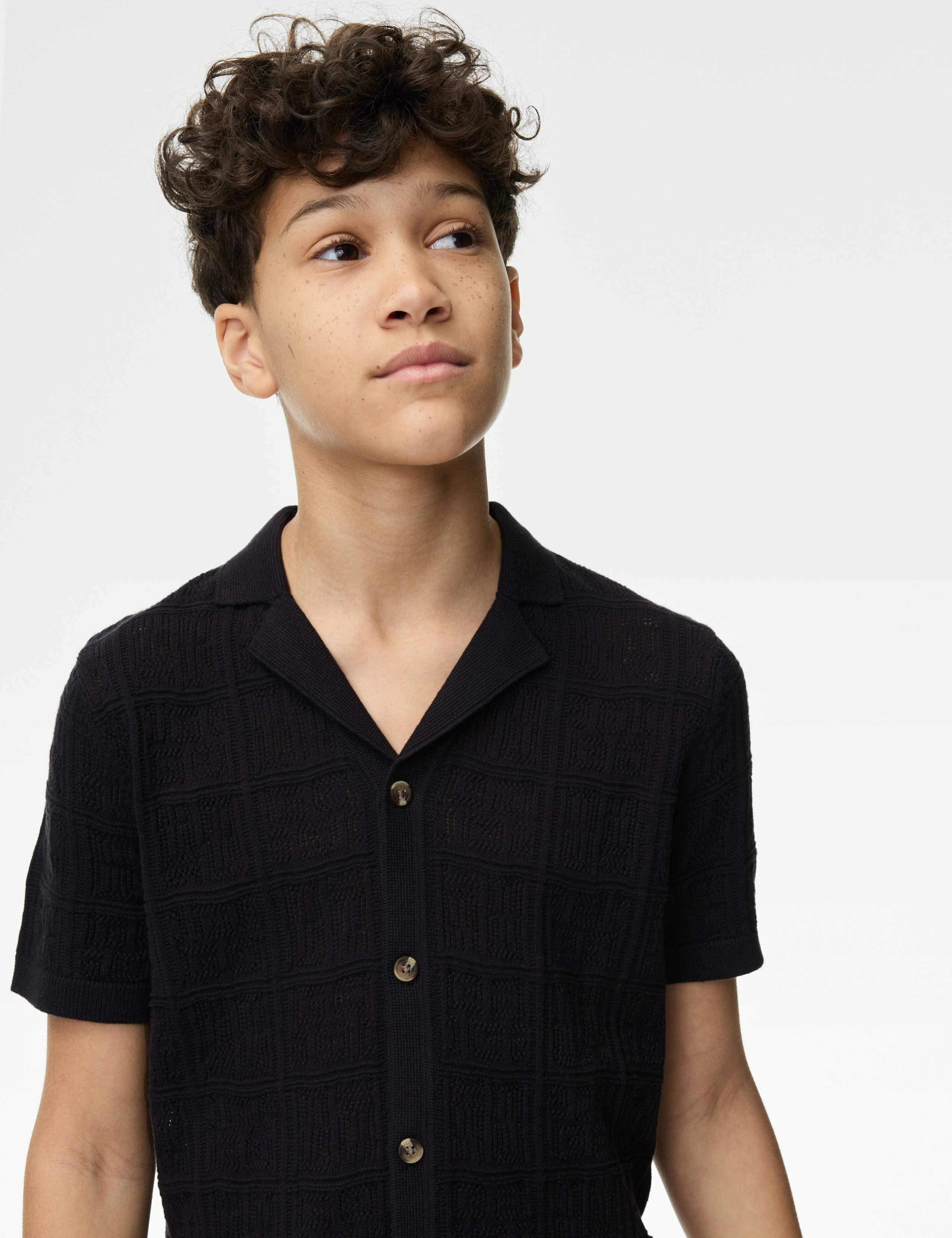 Pure Cotton Fine Knitted Shirt (6-16 Yrs)