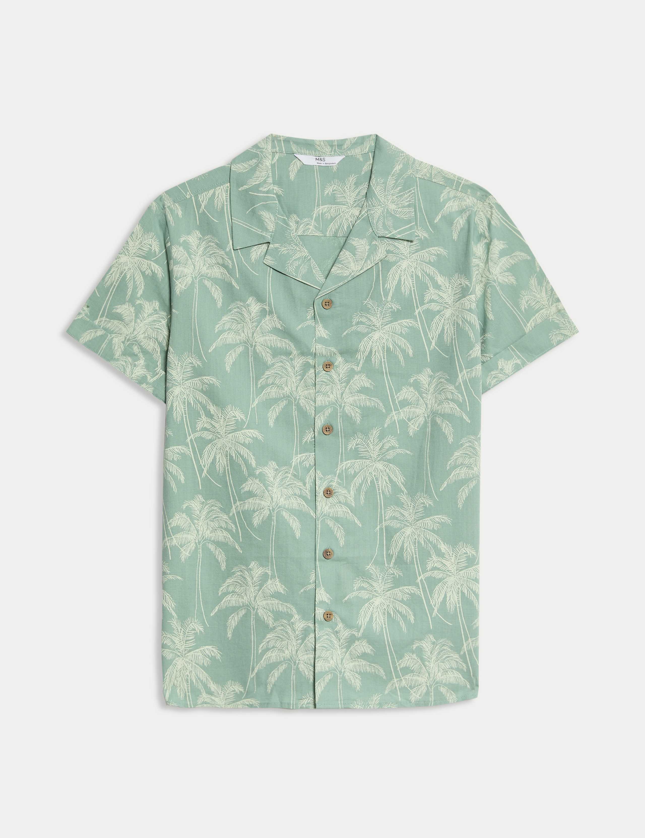 Pure Cotton Palm Print Shirt (2-16 Yrs)