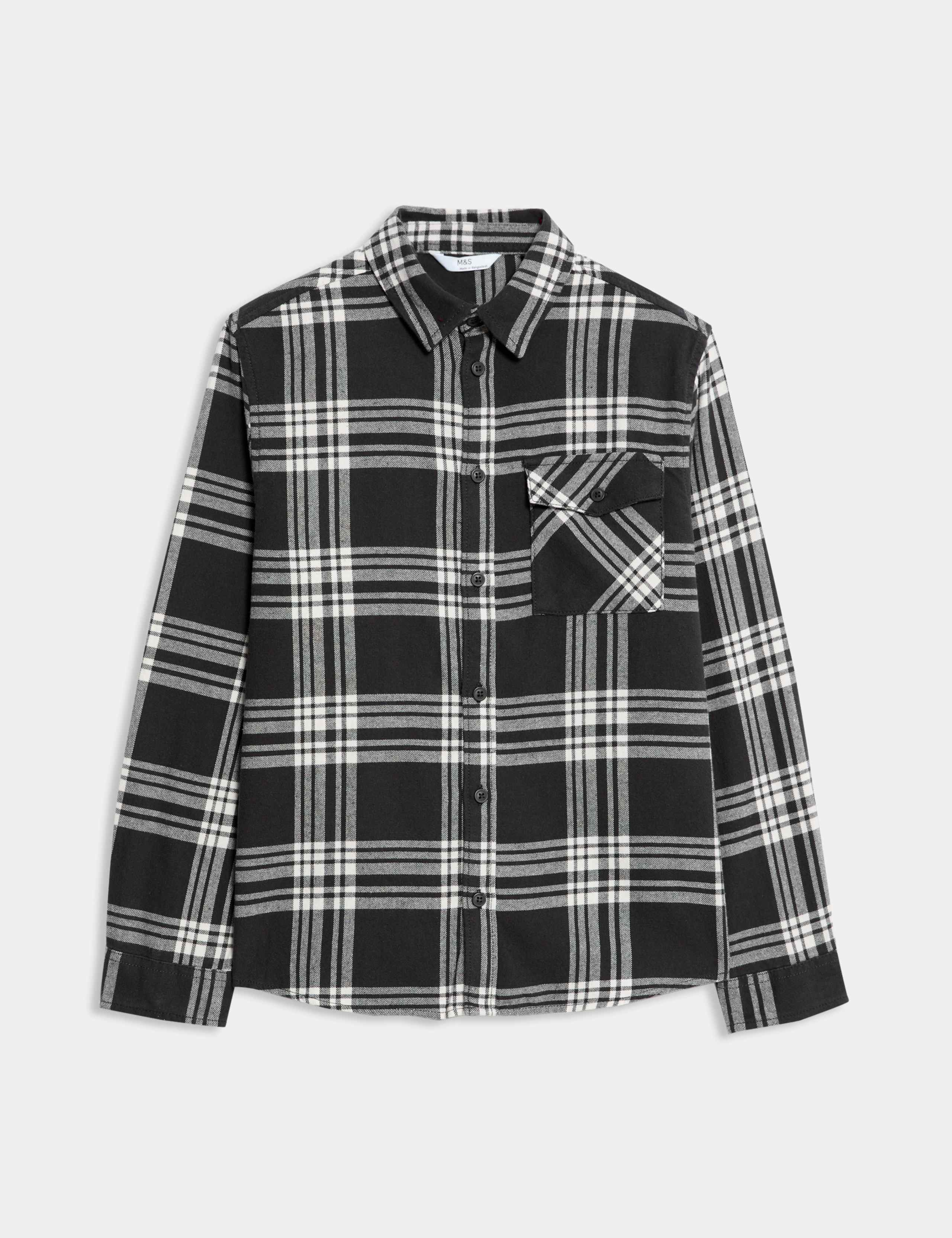 Pure Cotton Checked Shirt (6-16 Yrs)