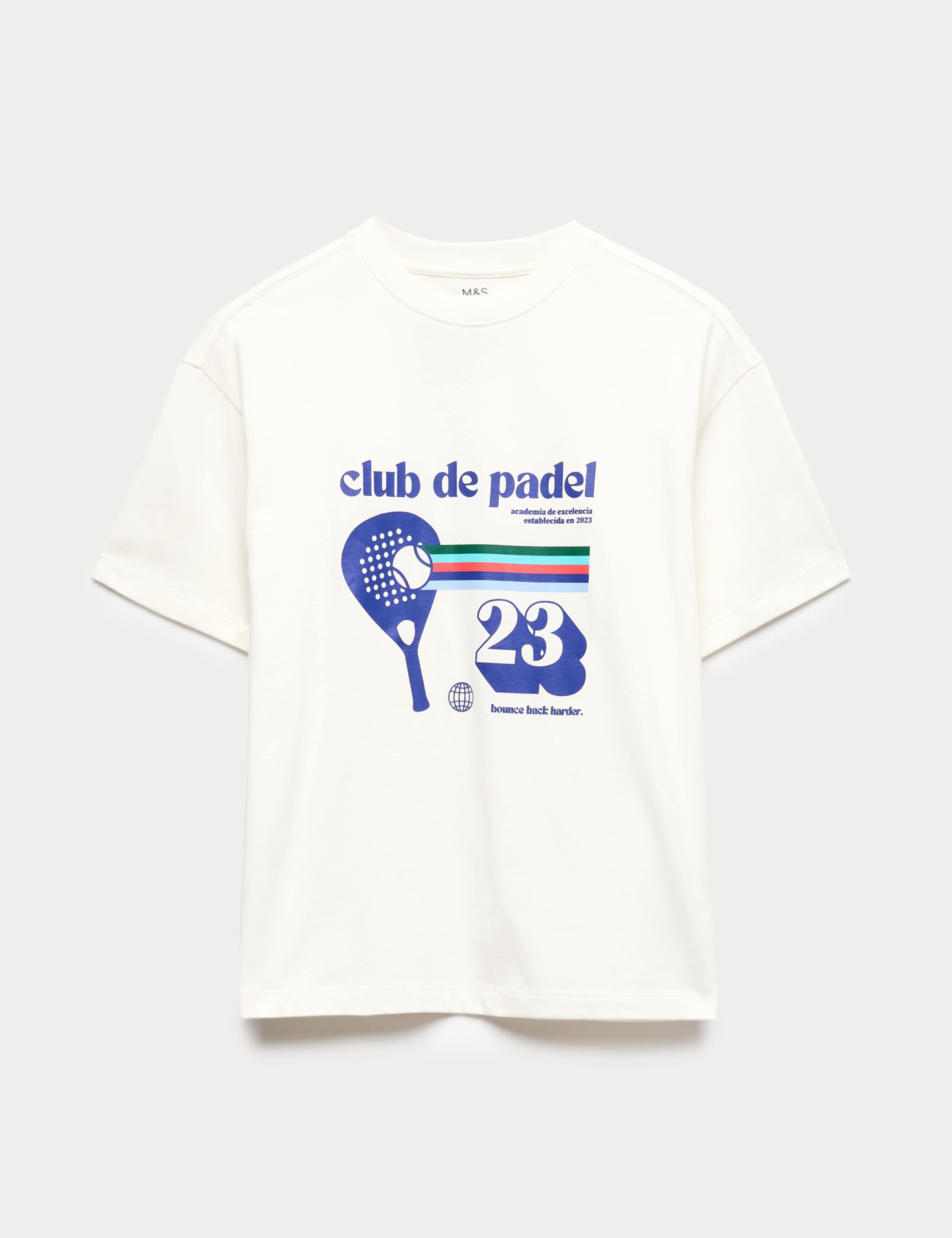 Pure Cotton M&S X Club de Padel T-Shirt (2-16 Years)