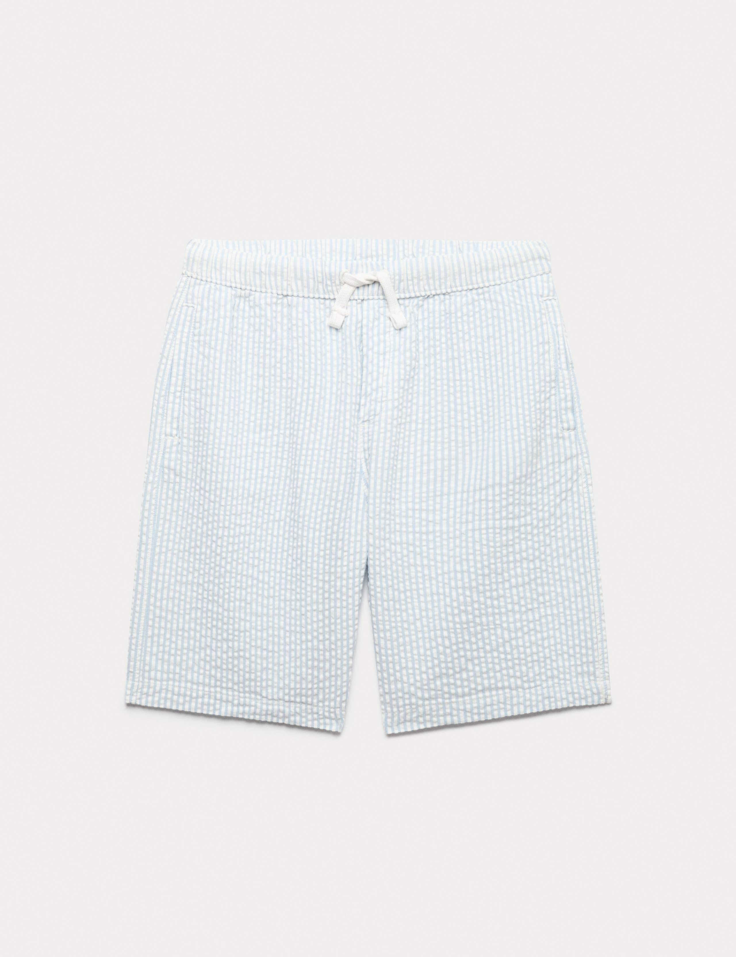 Pure Cotton Striped Shorts (6-16 Yrs)