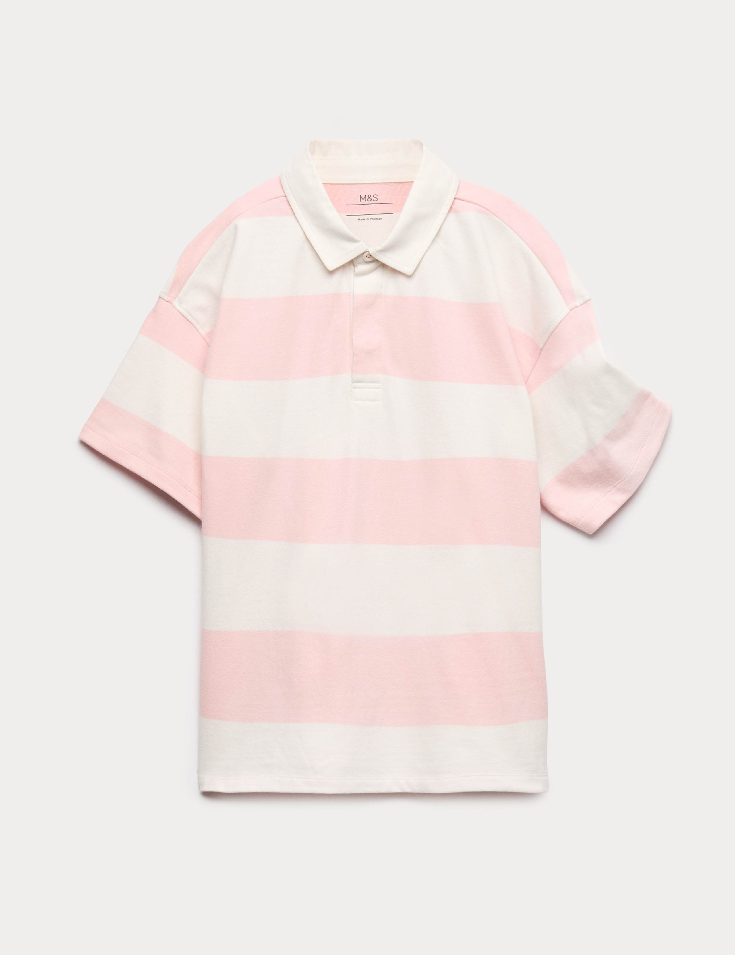 Pure Cotton Short Sleeve Rugby Shirt (6-16 Yrs)