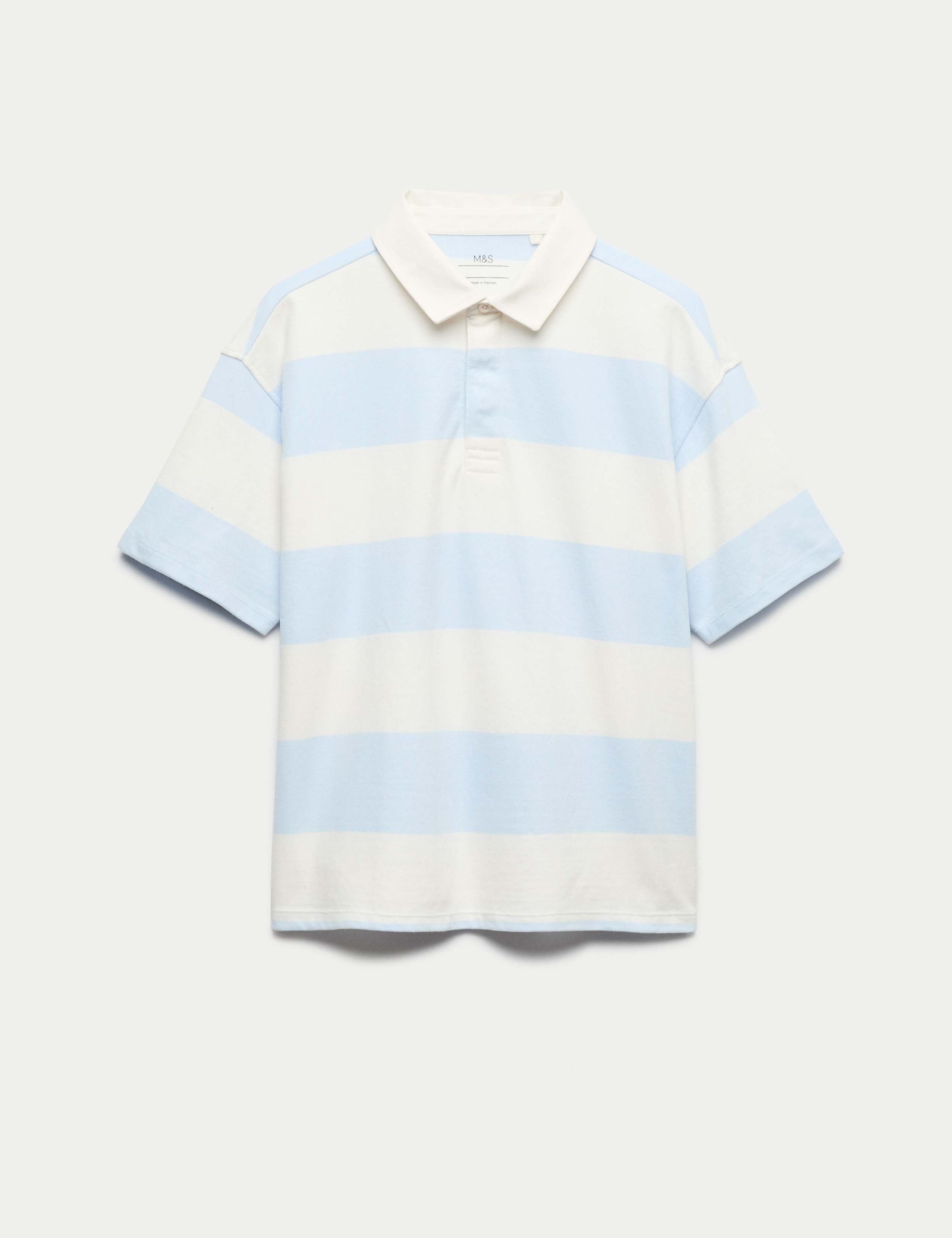 Pure Cotton Short Sleeve Rugby Shirt (6-16 Yrs)