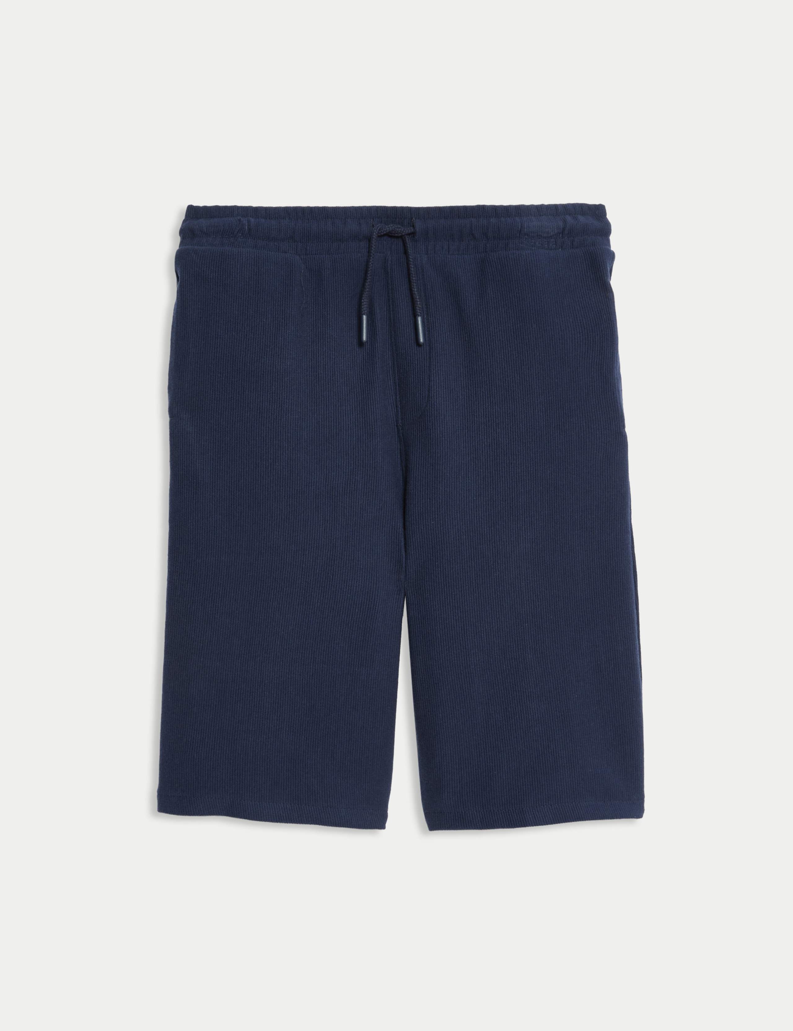 Pure Cotton Textured Shorts (6-16 Yrs)