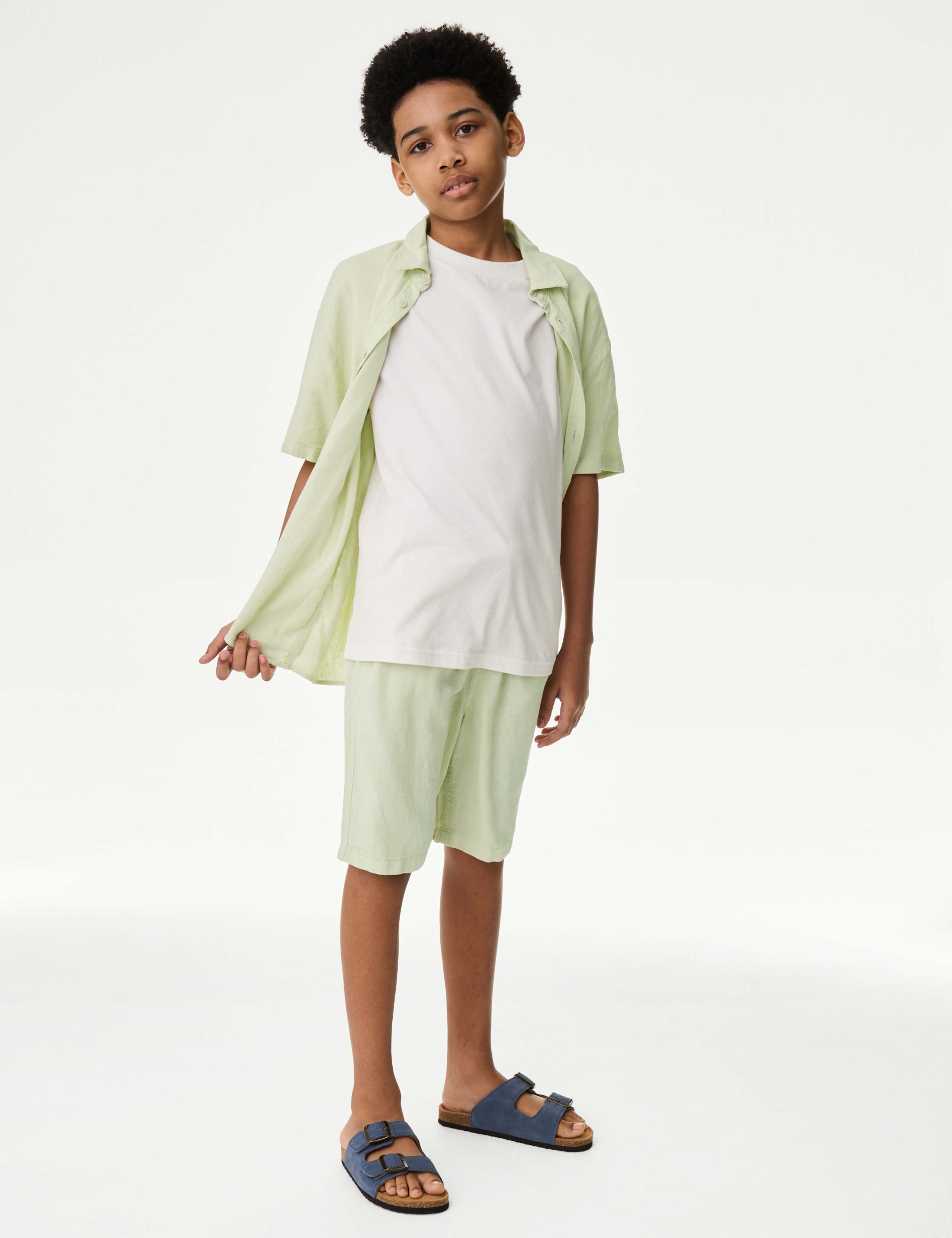 Linen Rich Shorts (2-16 Yrs)