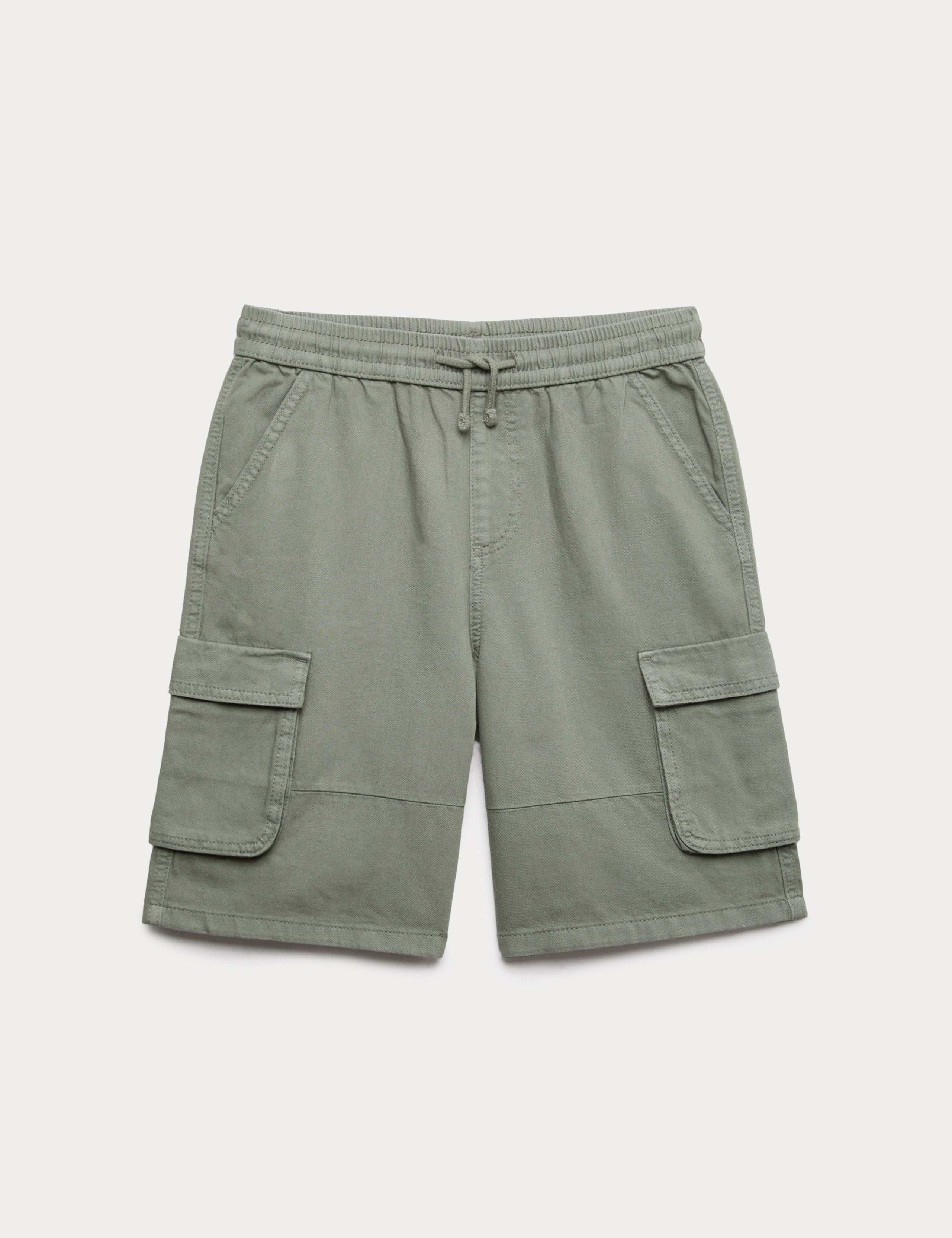 Pure Cotton Cargo Shorts (6-16 Yrs)