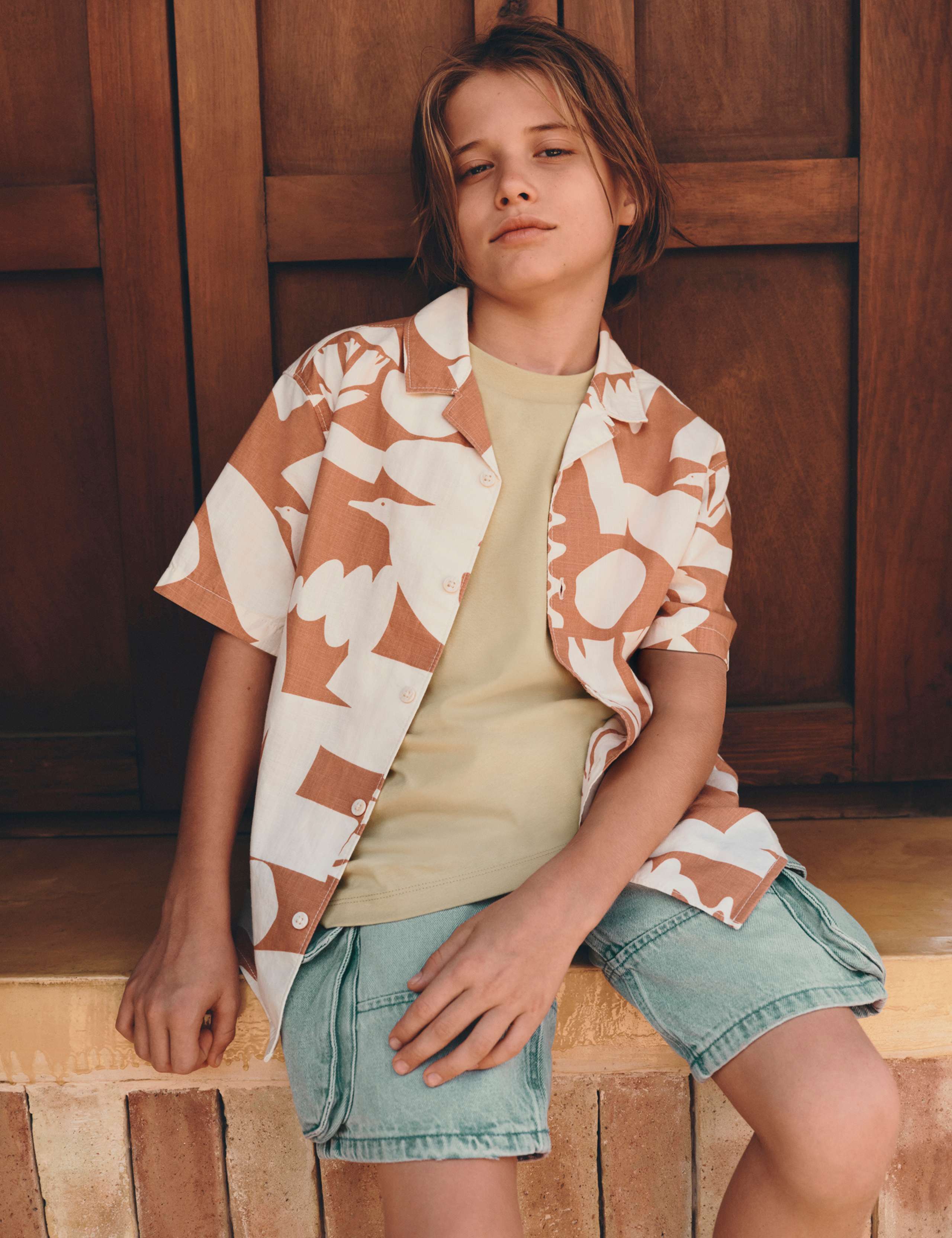 Pure Cotton Printed Shirt (6-16 Yrs)