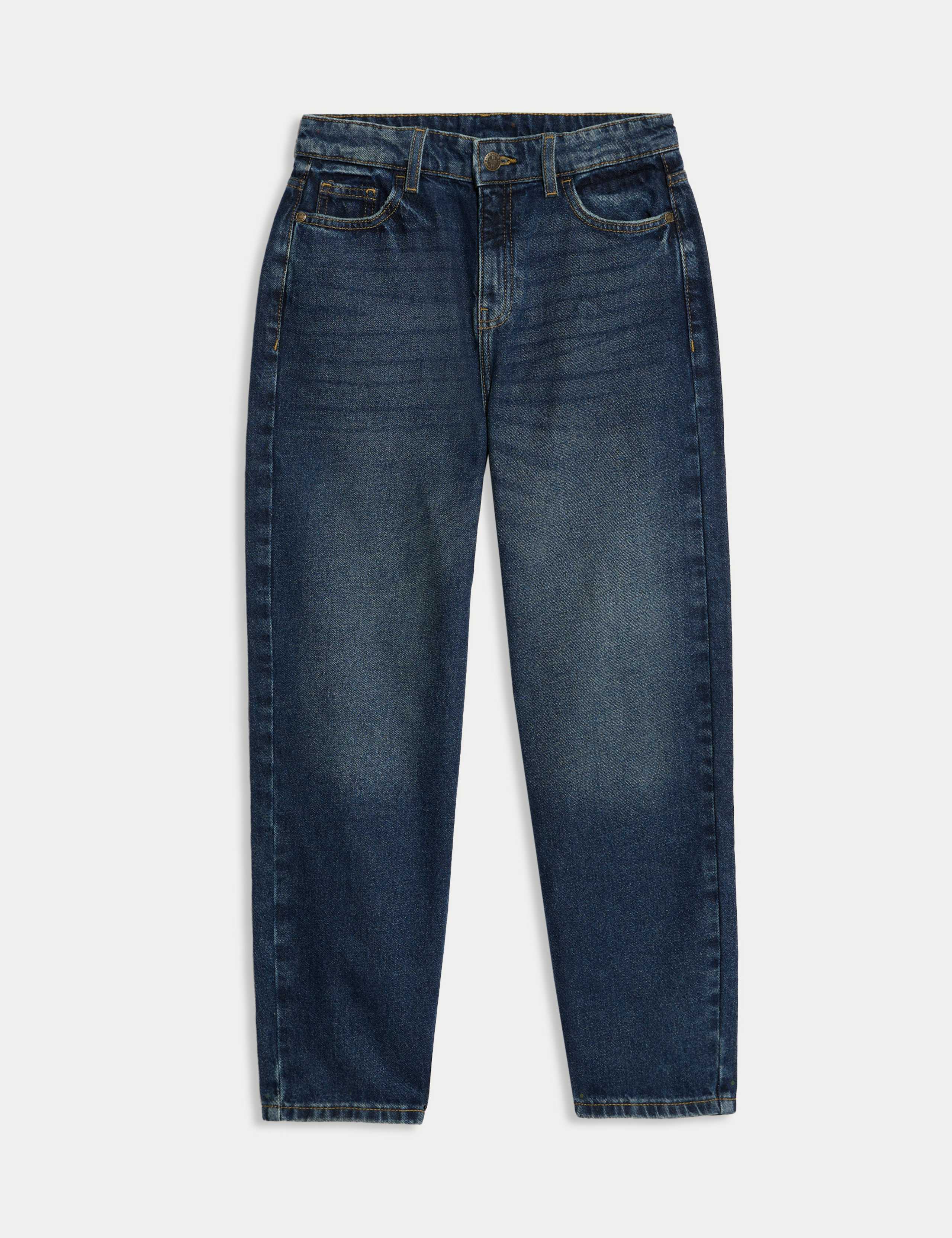 Pure Cotton Barrel Leg Jeans (6-16 Yrs)