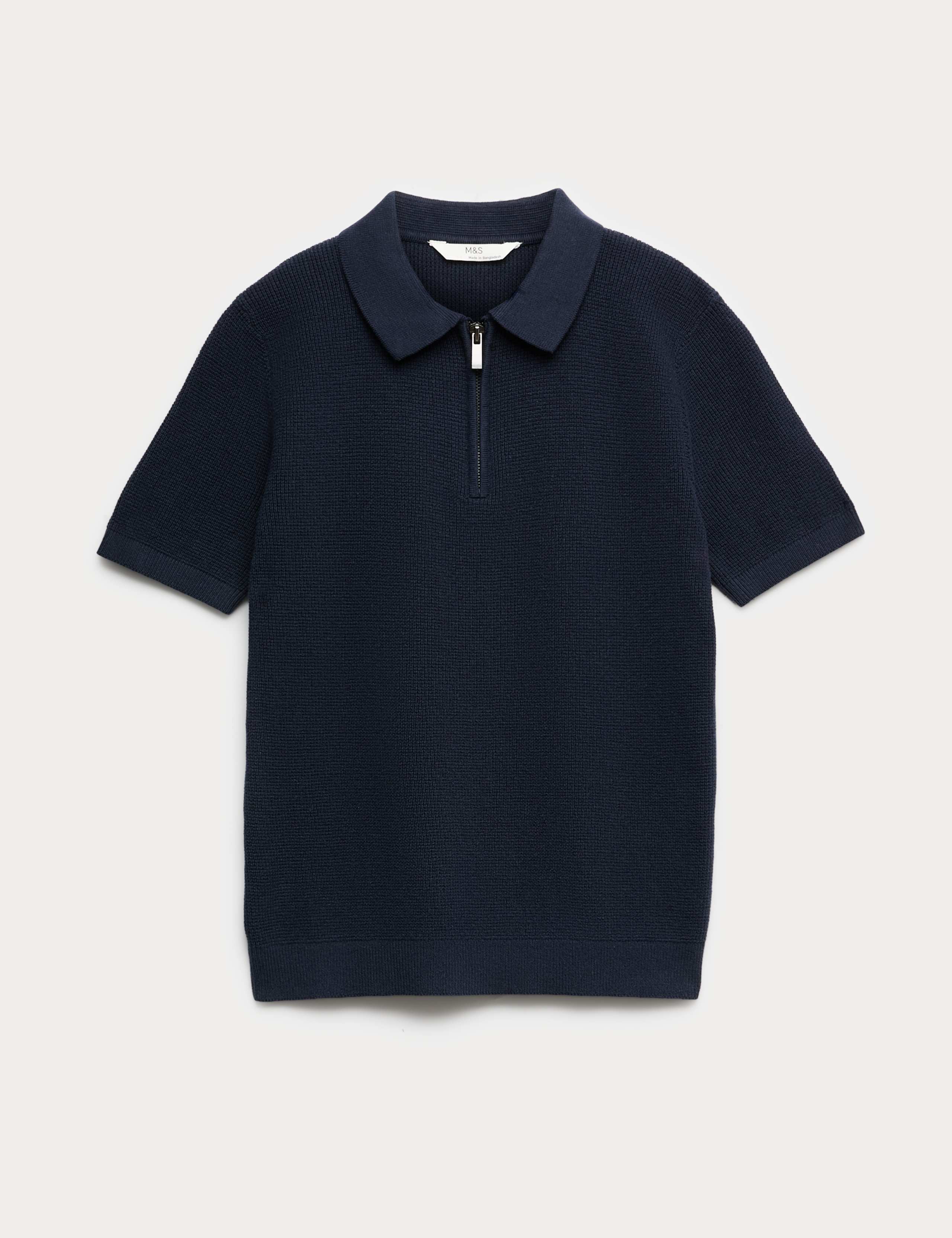 Pure Cotton Knitted Polo Shirt (6-16 Yrs)