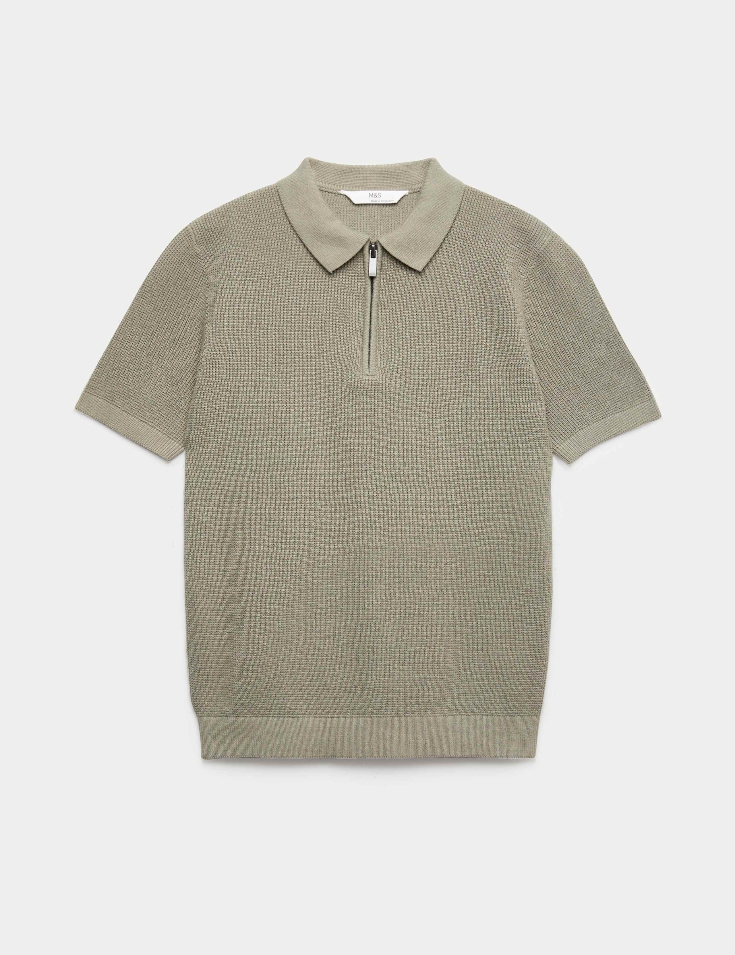 Pure Cotton Knitted Polo Shirt (6-16 Yrs)