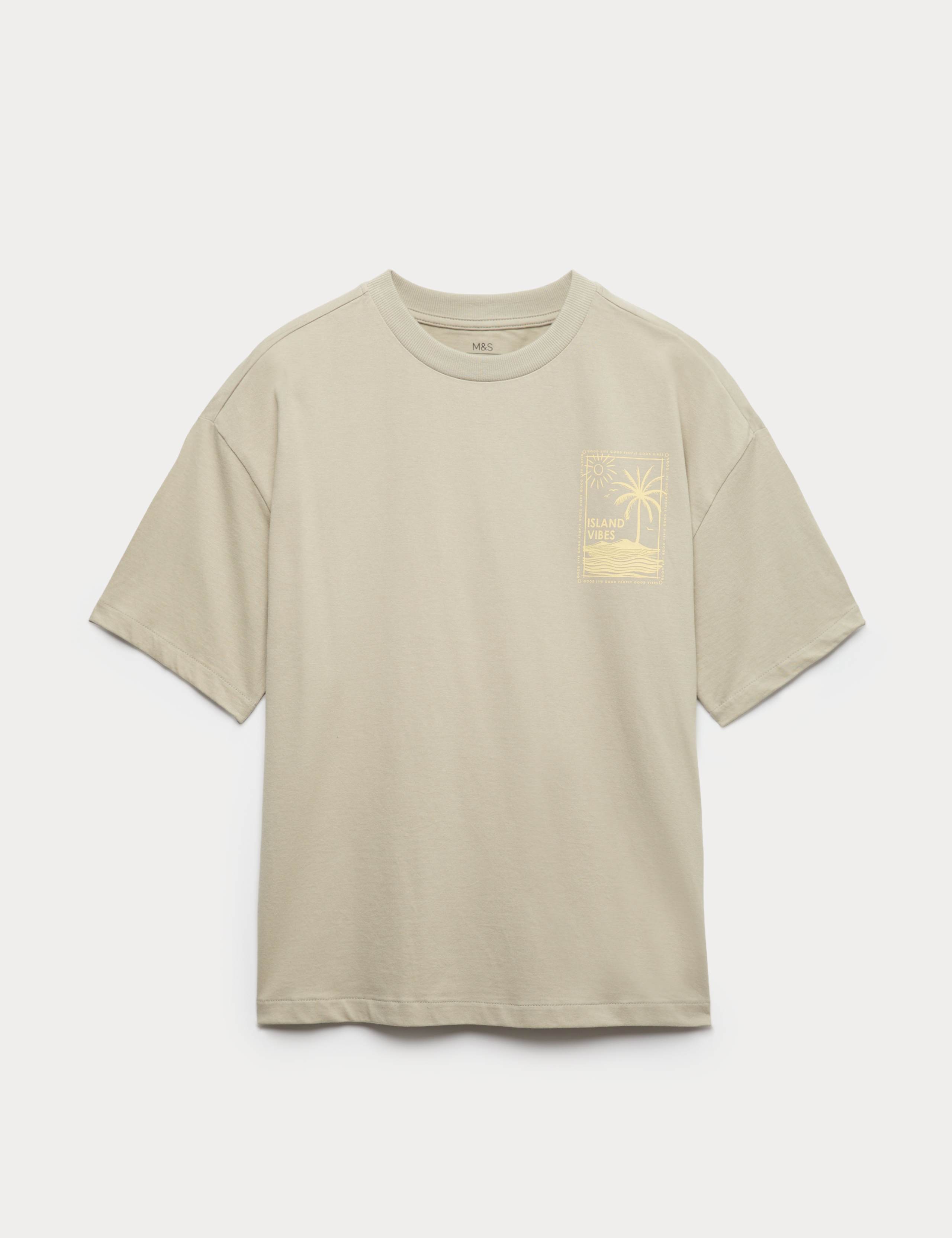 Pure Cotton Graphic T-Shirt (6-16 Yrs)