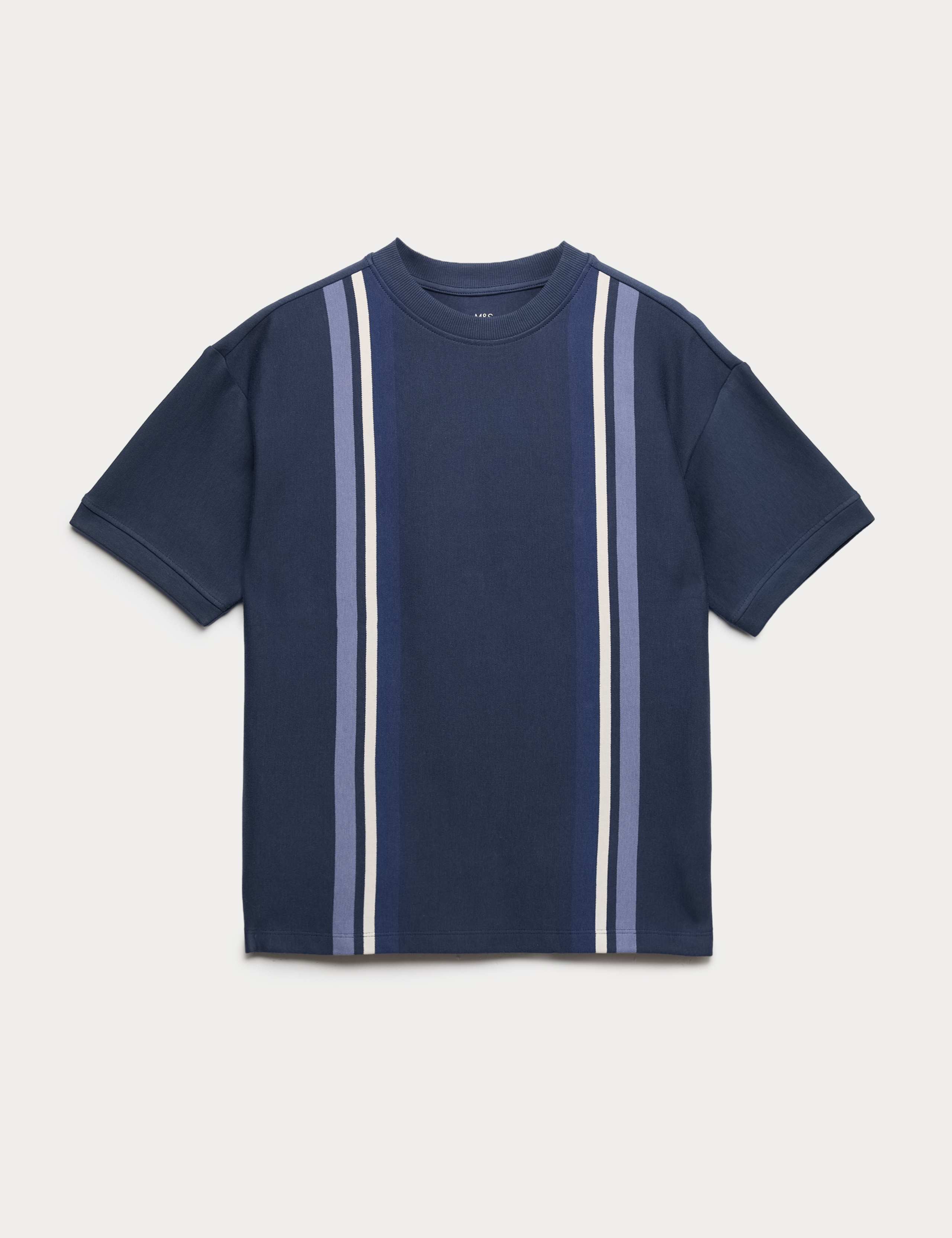 Pure Cotton Striped T-Shirt (6-16 Yrs)