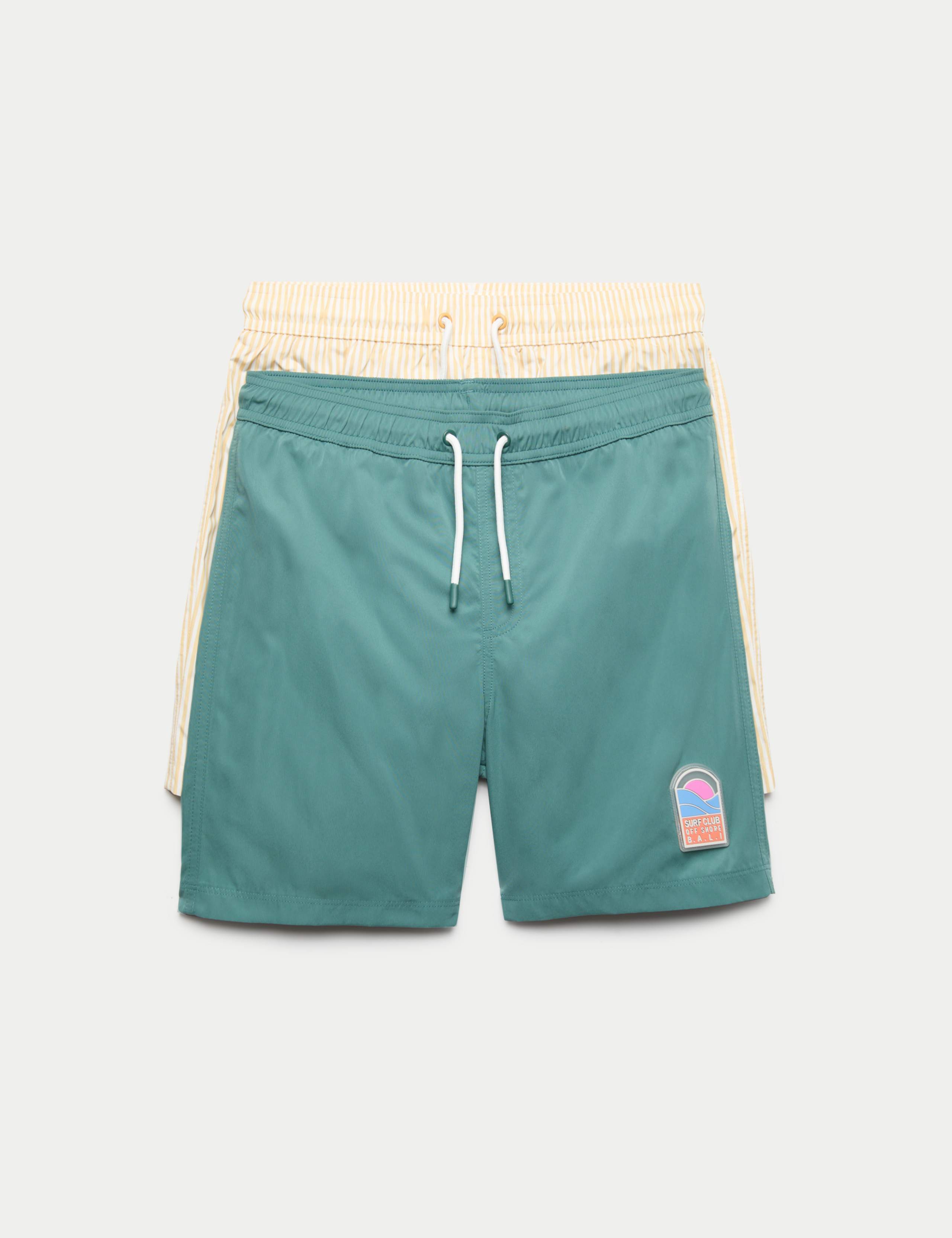 2 Pack Swim Shorts (6-16 Yrs)