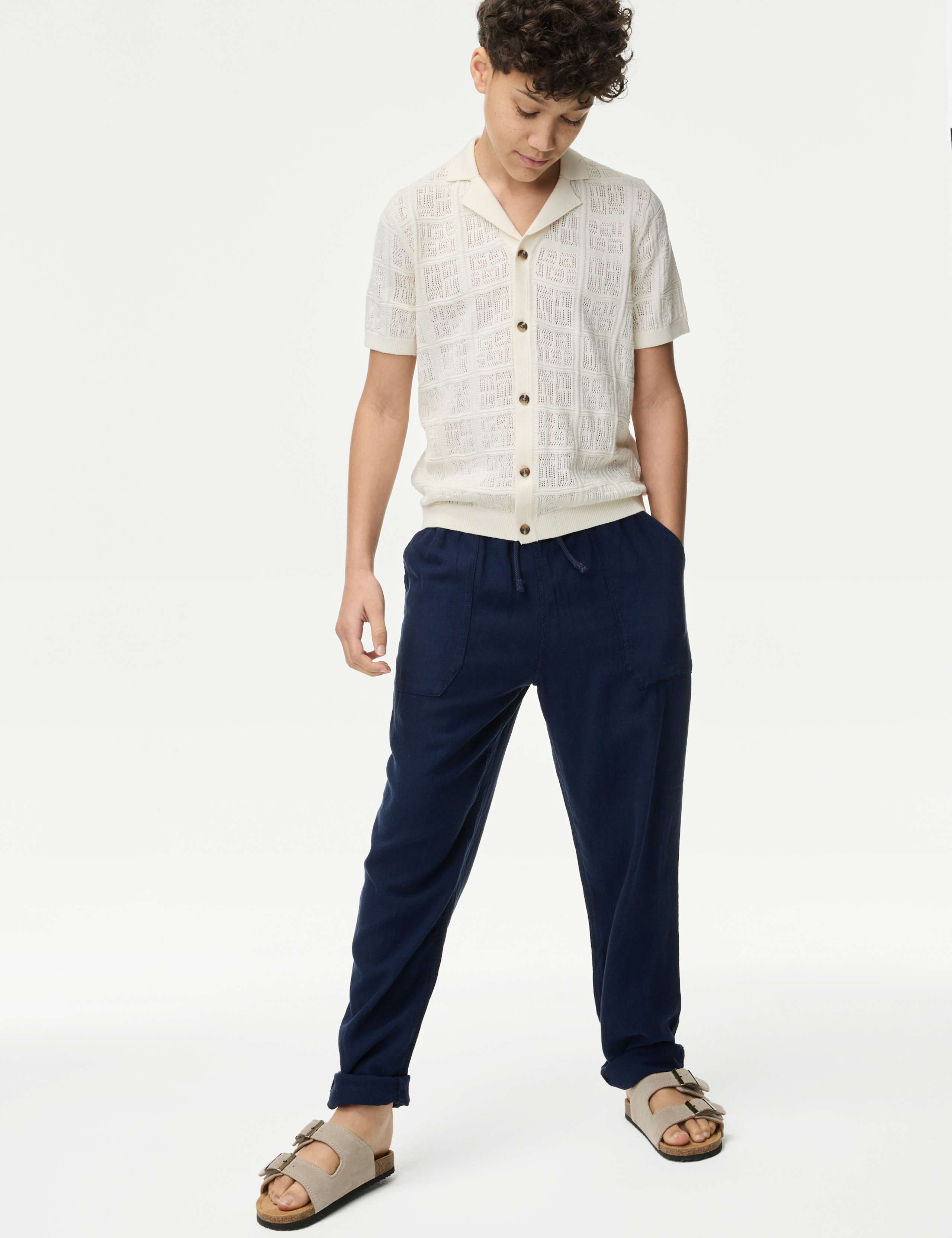 Linen Rich Trousers (6-16 Yrs)