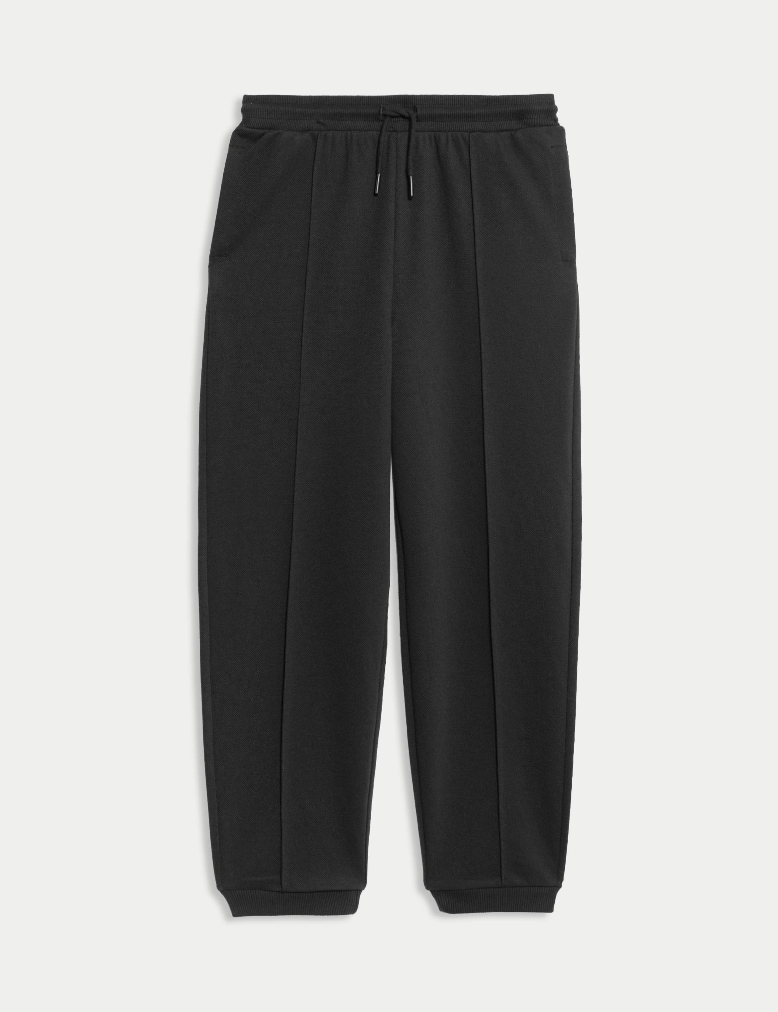 Cotton Blend Pique Joggers (6-16 Yrs)
