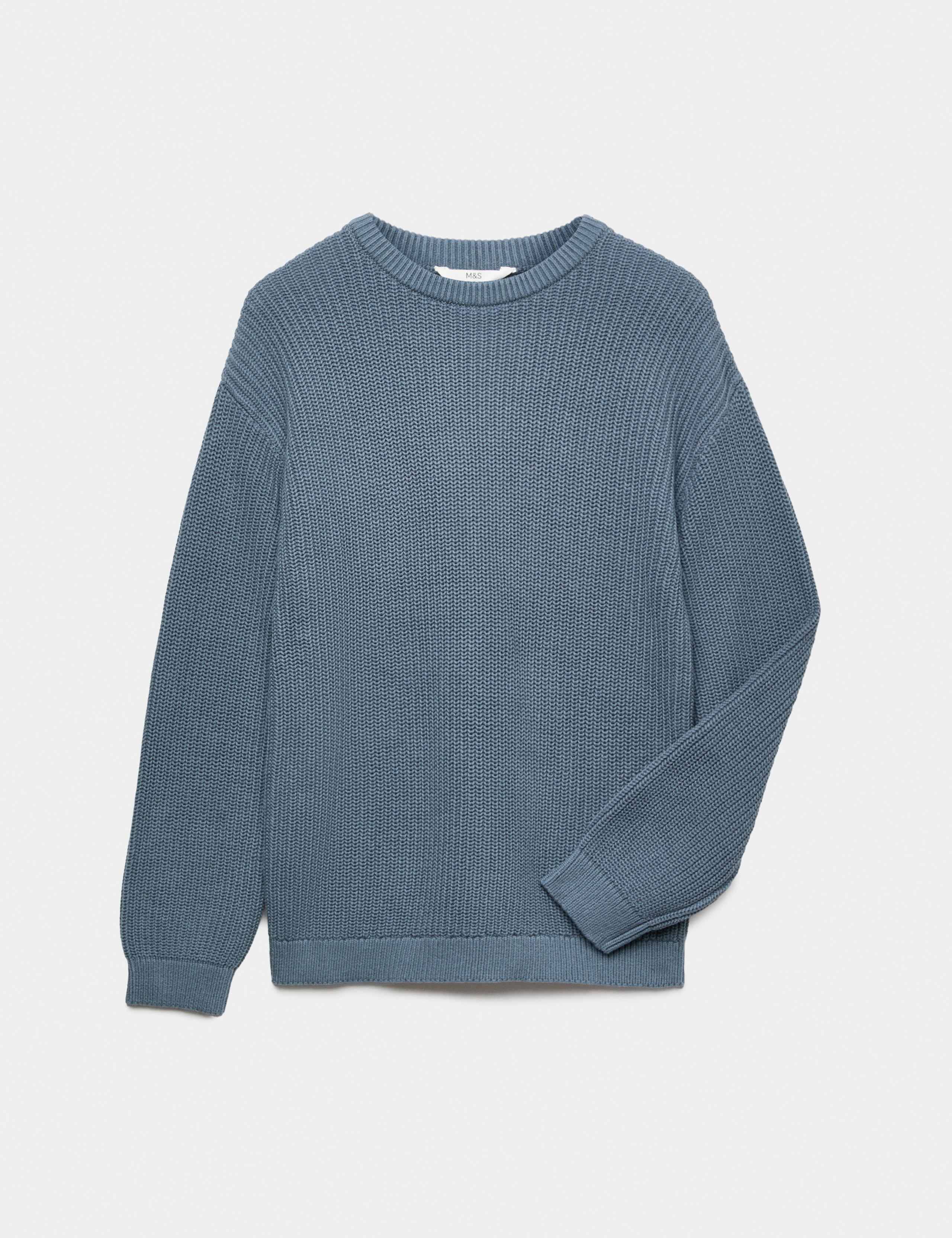 Pure Cotton Knitted Jumper (6-16 Yrs)