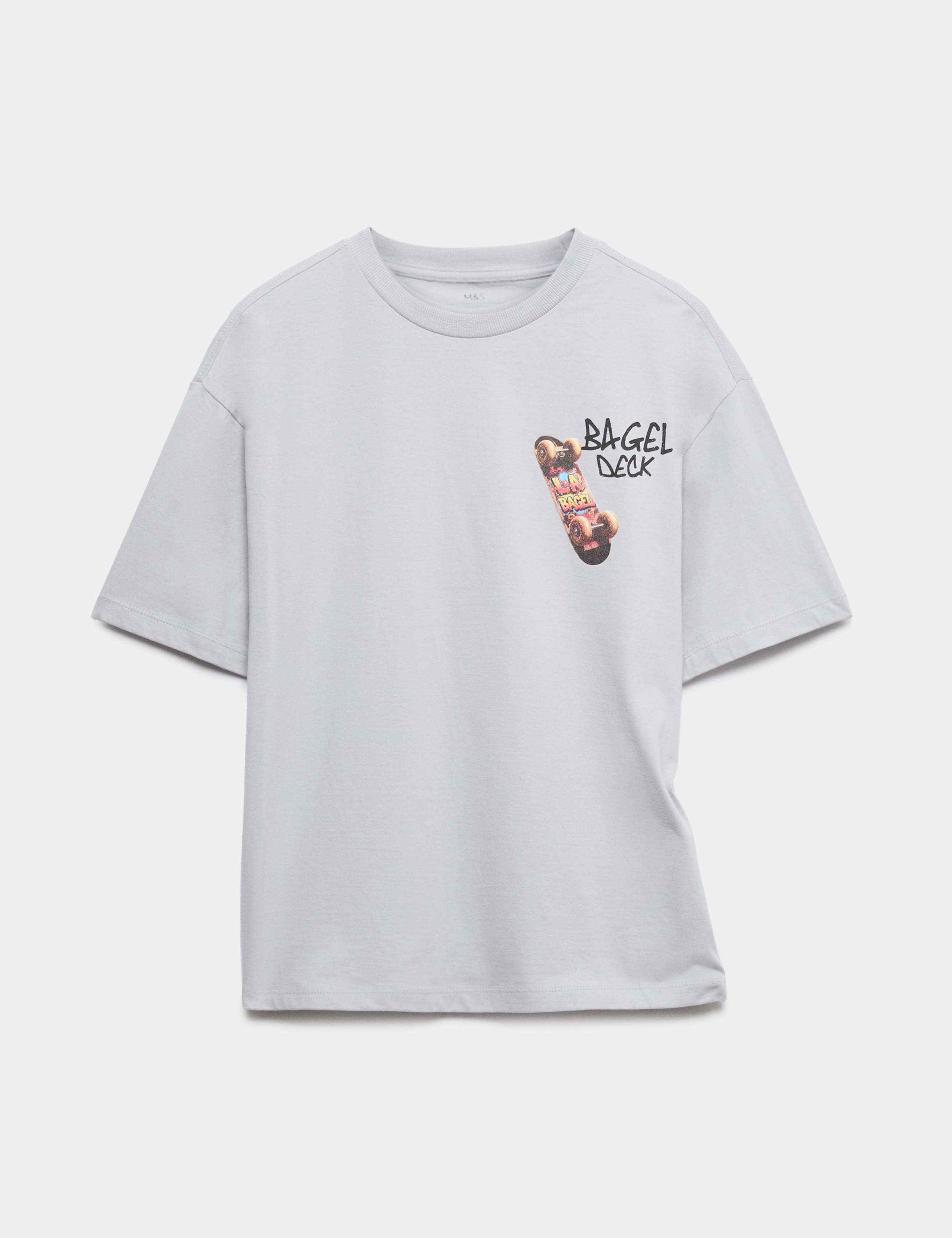 Pure Cotton Skateboard Graphic T-Shirt (6-16 Yrs)