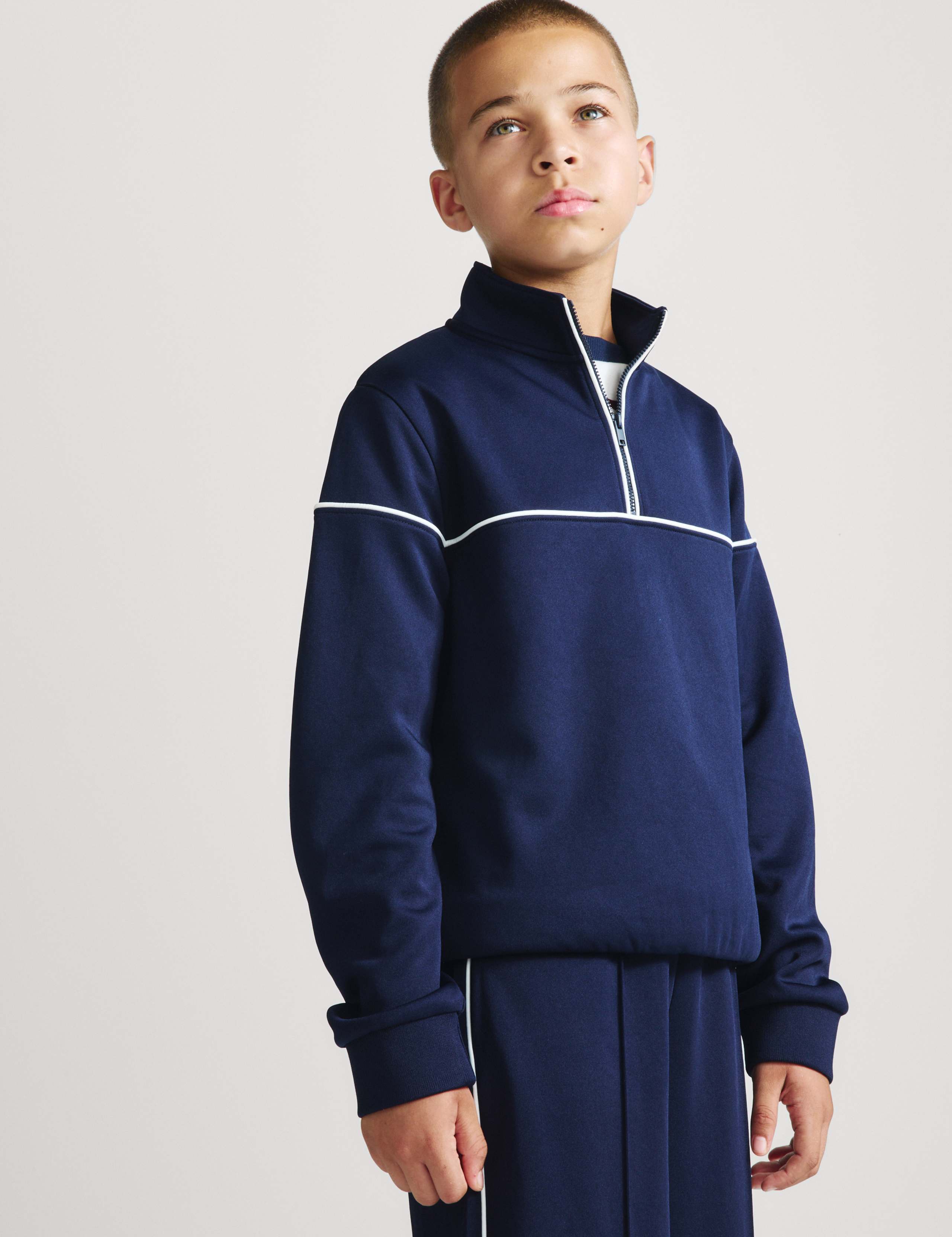 Half Zip Funnel Neck Sweatshirt (6-16 Yrs)