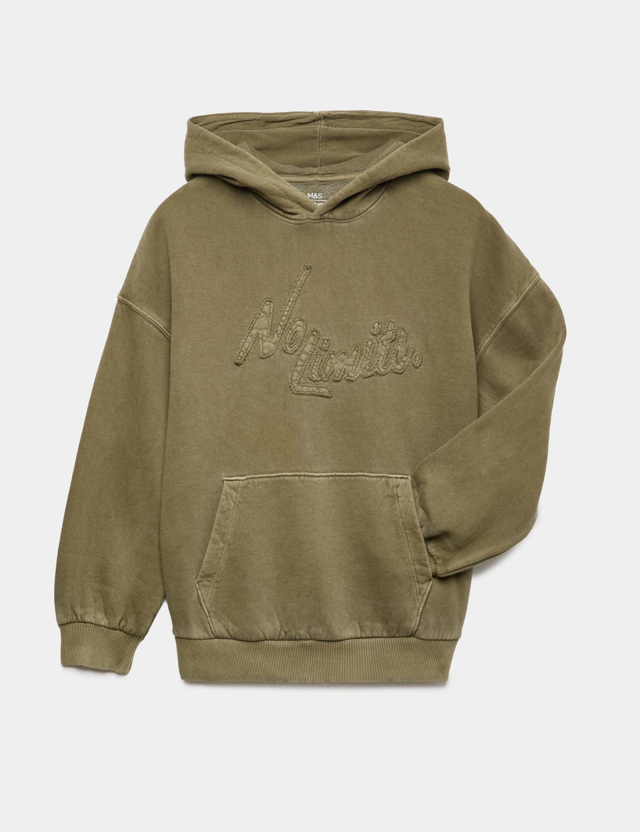Pure Cotton Embroidered Graphic Hoodie (6-16 Yrs)