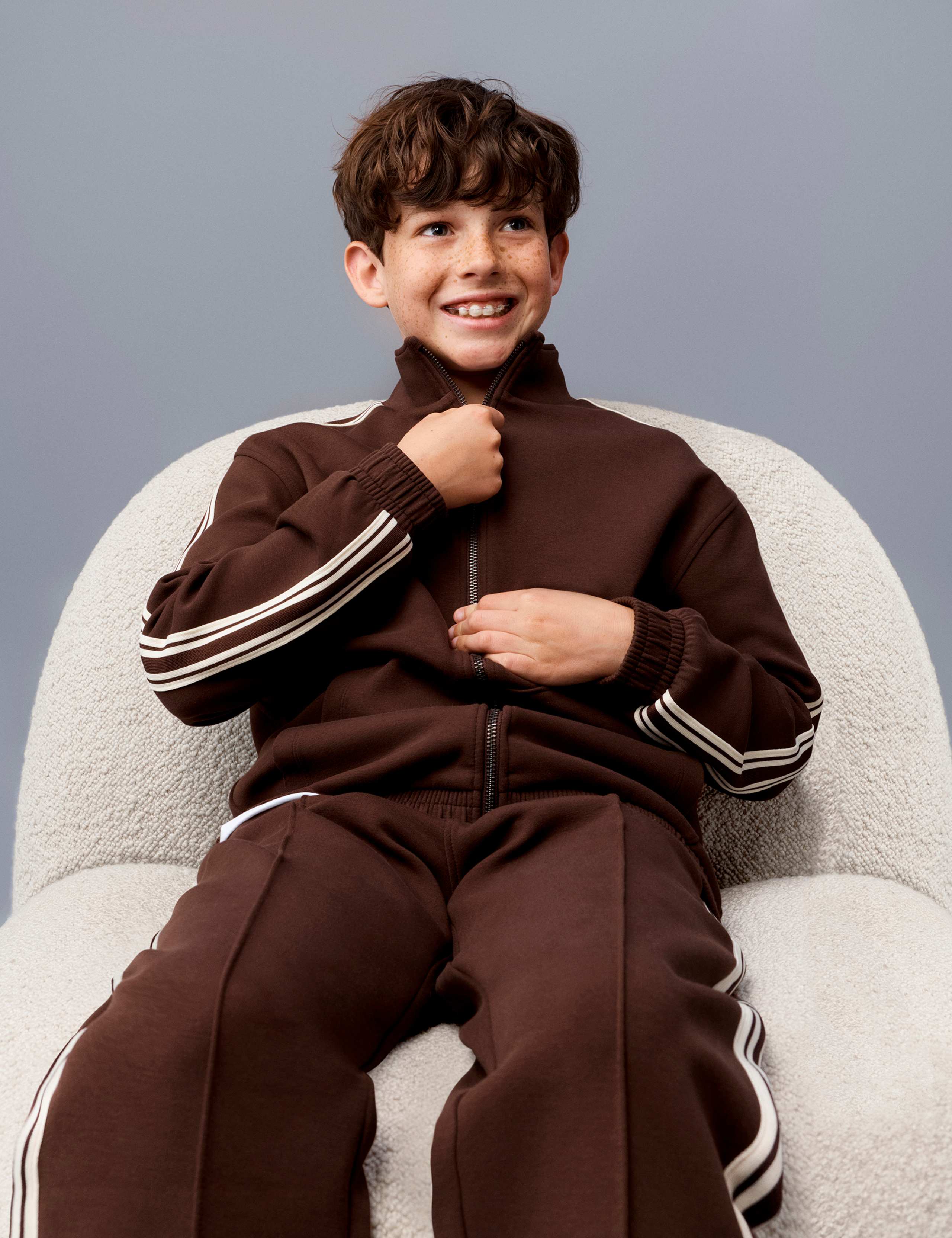 Cotton Rich Side Stripe Joggers (6-16 Yrs)