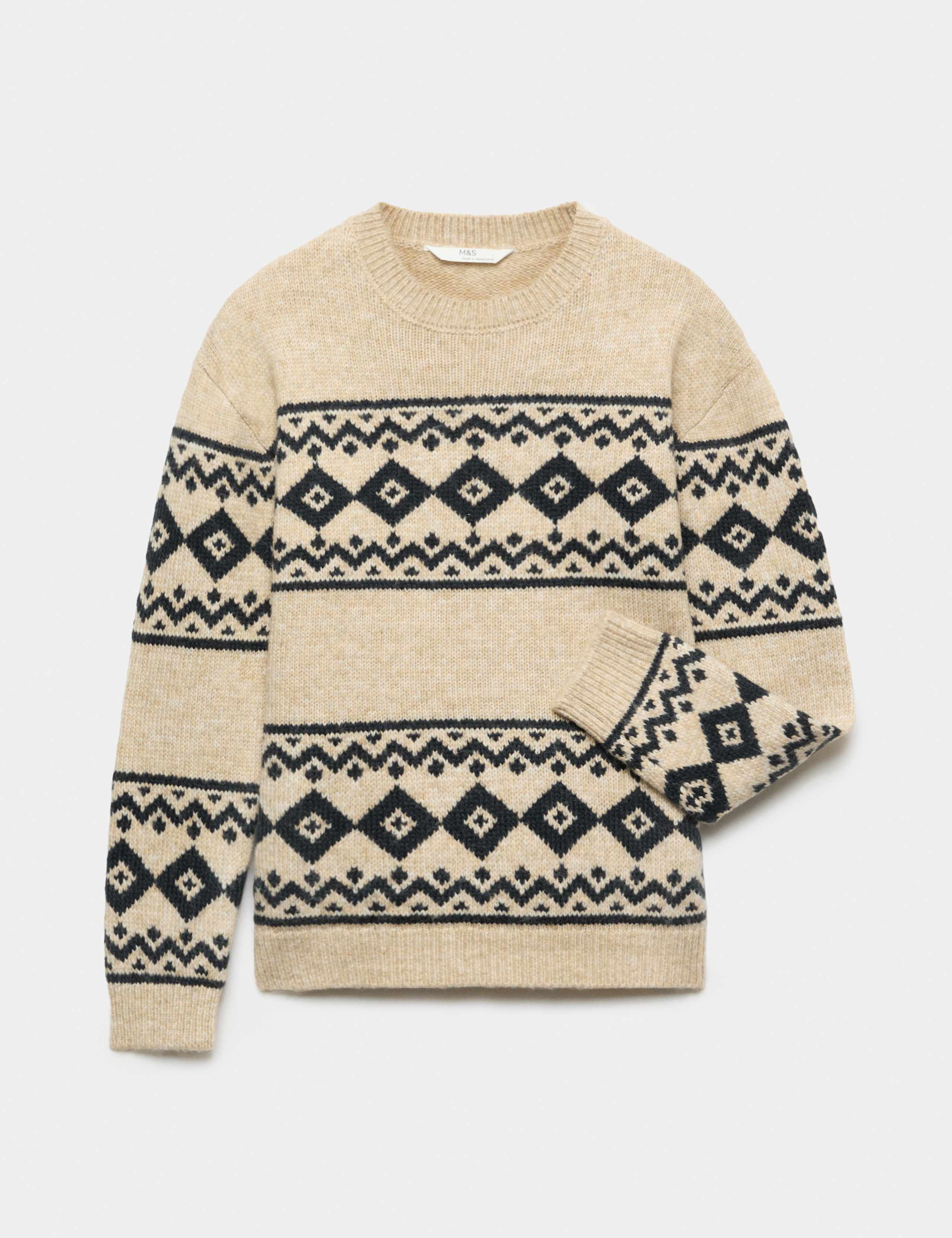 Fairisle Knitted Jumper (6-14 Yrs)