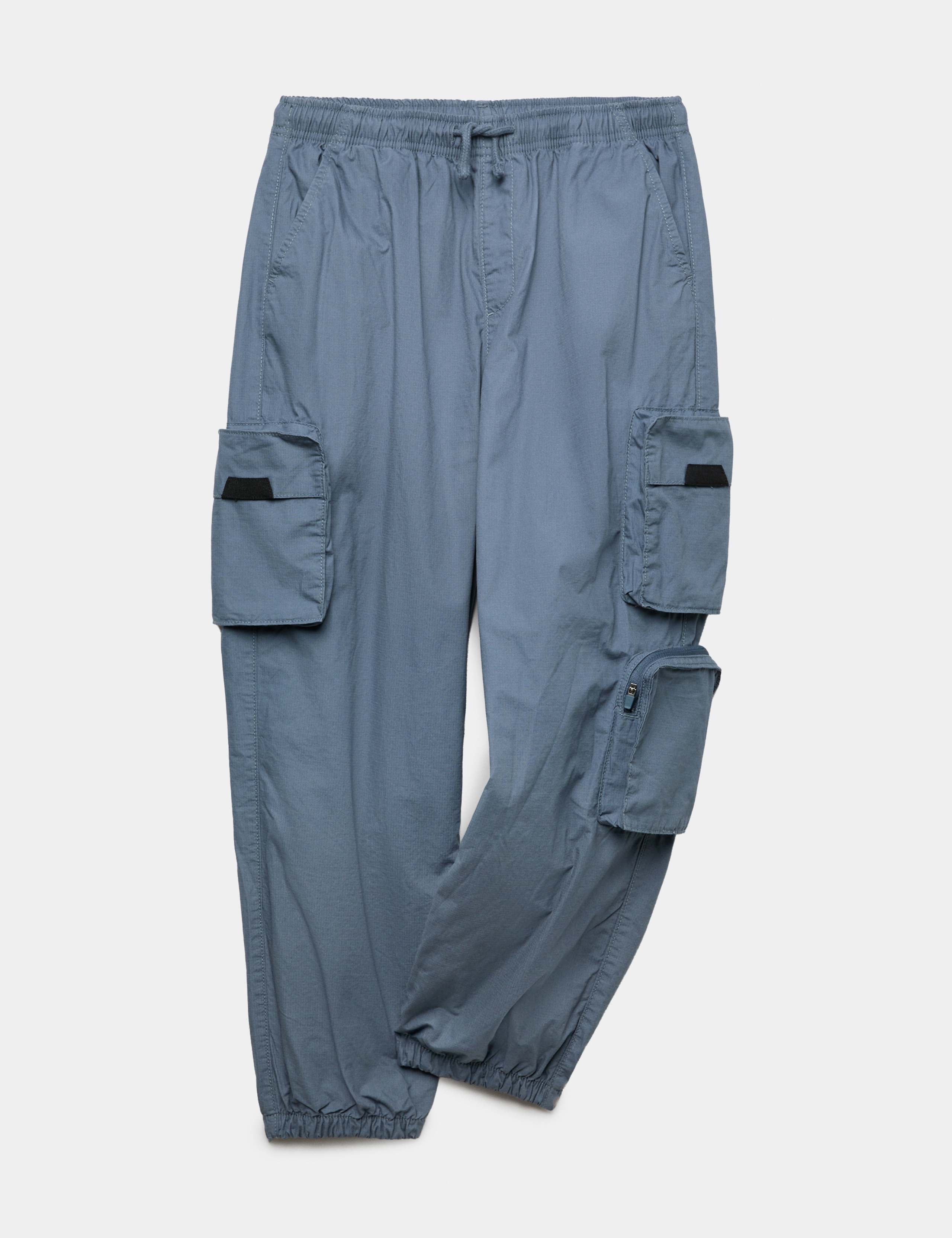 Pure Cotton Cargo Trousers (6-16 Yrs)