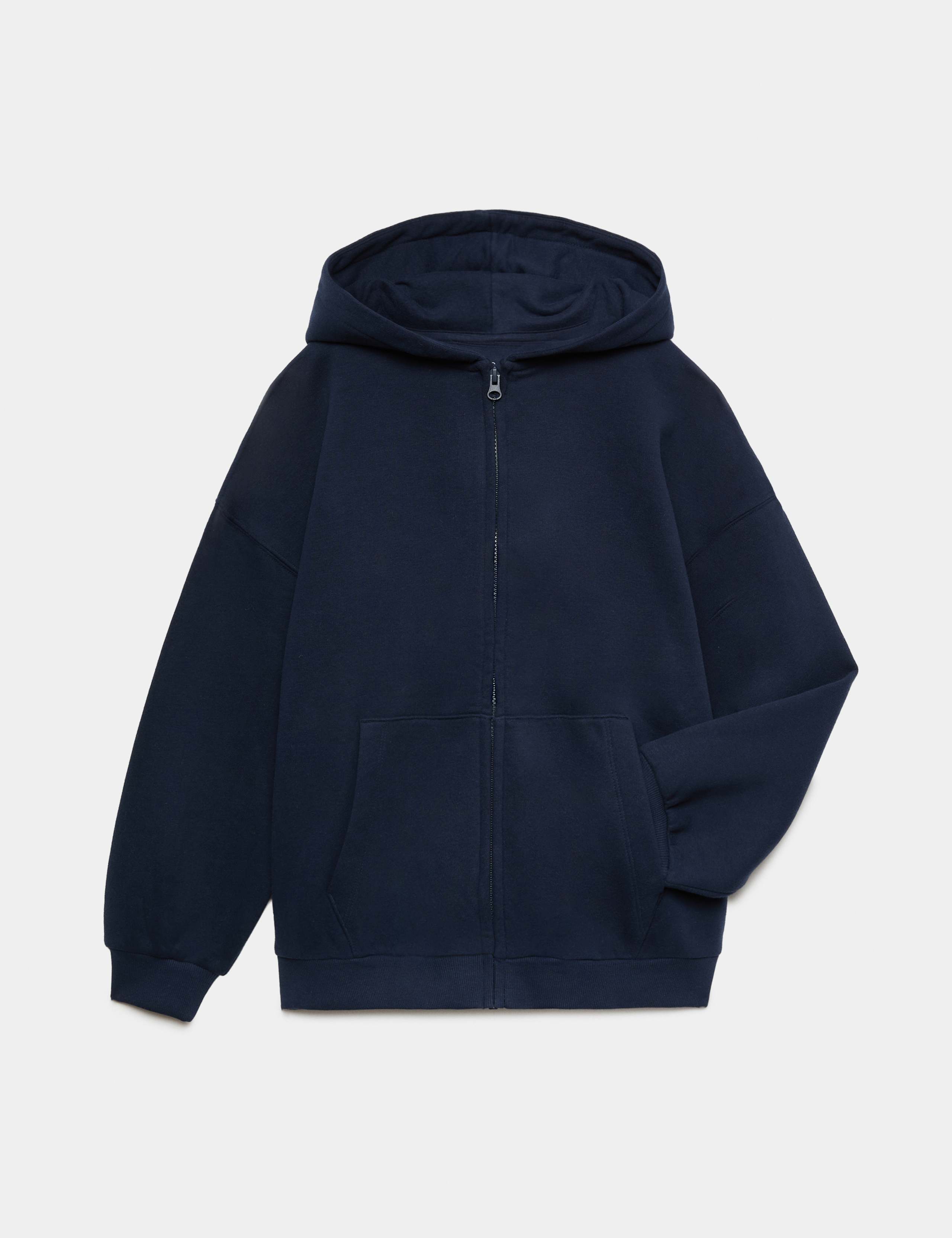 Cotton Rich Plain Hoodie (6-16 Yrs)