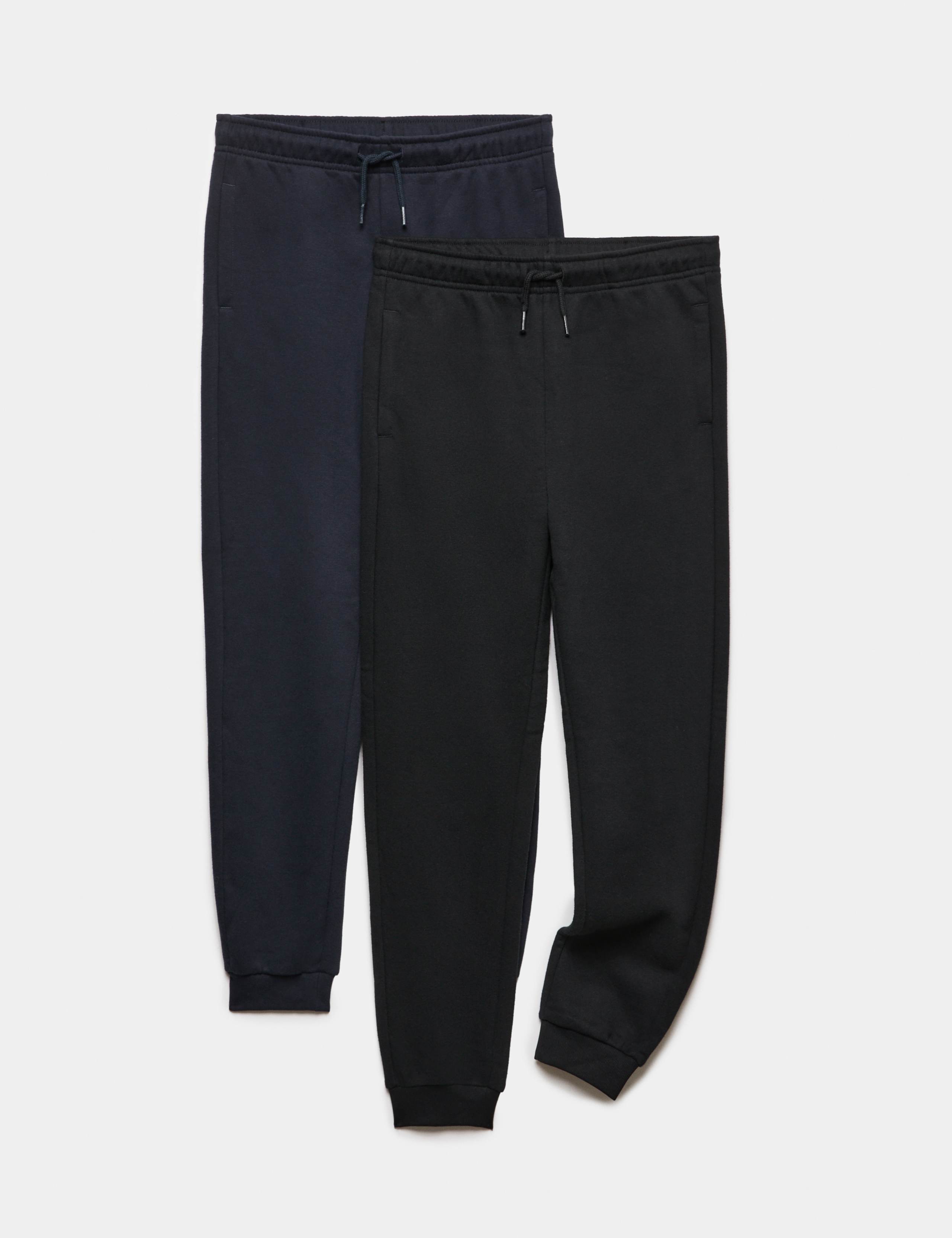 2pk Cotton Rich Jogger (6-16 Yrs)