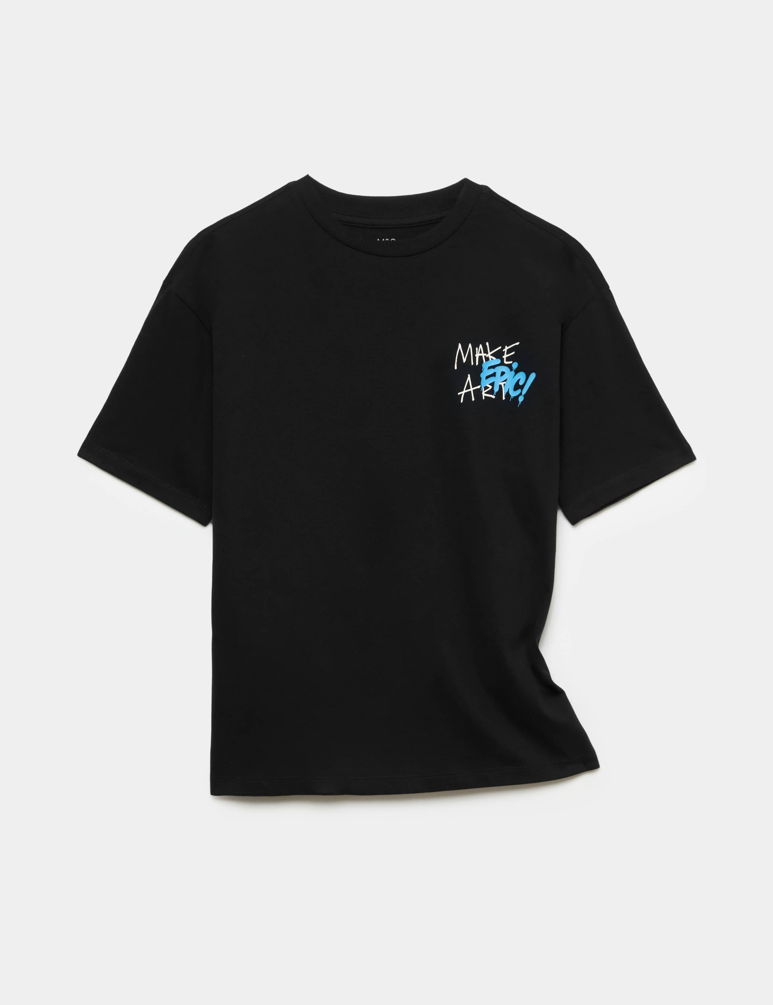 Pure Cotton Graphic Round Neck T-Shirt