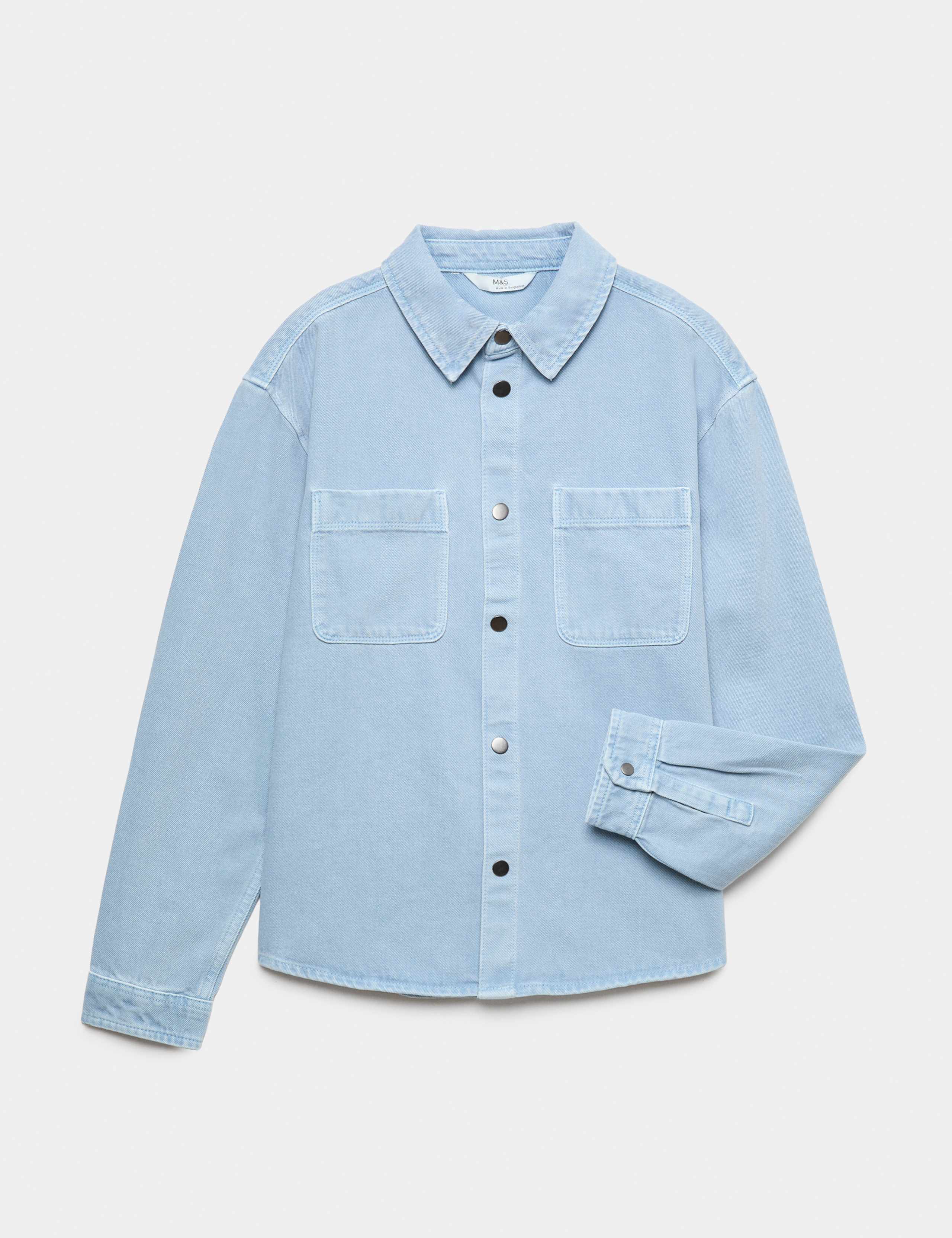 Pure Cotton Garment Dye Shirt (6-16 Yrs)